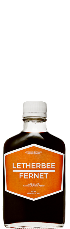 Fernet Letherbee’s freshly refined take on the signature digestif is smooth, perhaps startlingly so. The prominence of saffron evokes popular Fernets, but supporting notes of rhubarb root and myrrh gum scaffold the palate as to not let bitter notes overpower. Spearmint and eucalyptus lend a subtle, pleasant mentholated finish. Given Letherbee’s penchant for balanced flavors, this Fernet is versatile—shoot it, sip it after a meal, add it to coffee, or mix it in a complex cocktail.