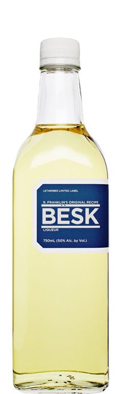 Besk Letherbee unites with R. Franklin for a refined rendition of BËSK —a relatively obscure yet locally infamous Swedish liqueur dominated by wormwood. The bitter shot initially hits with flavors of grapefruit before an oncoming of wormwood alongside earthy gentian root — an effect that lingers on the palate for quite a surprising while. Beneath the acrid din of the more acute tasting notes rests more gentle traces of juniper, star anise, and elderflower musk. Bottled at 100 proof, Letherbee’s BËSK remains an esoteric shot for adventurous drinkers, but the bitter liqueur can be gracefully incorporated into sophisticated cocktails.
