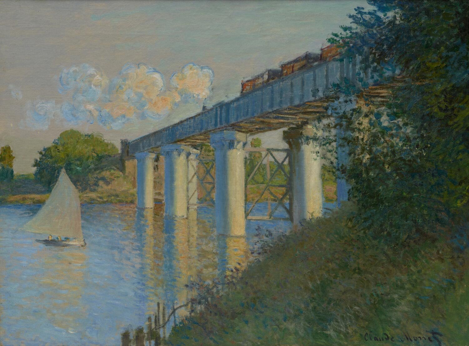 Claude Monet, Railroad Bridge at Argenteuil, 1873