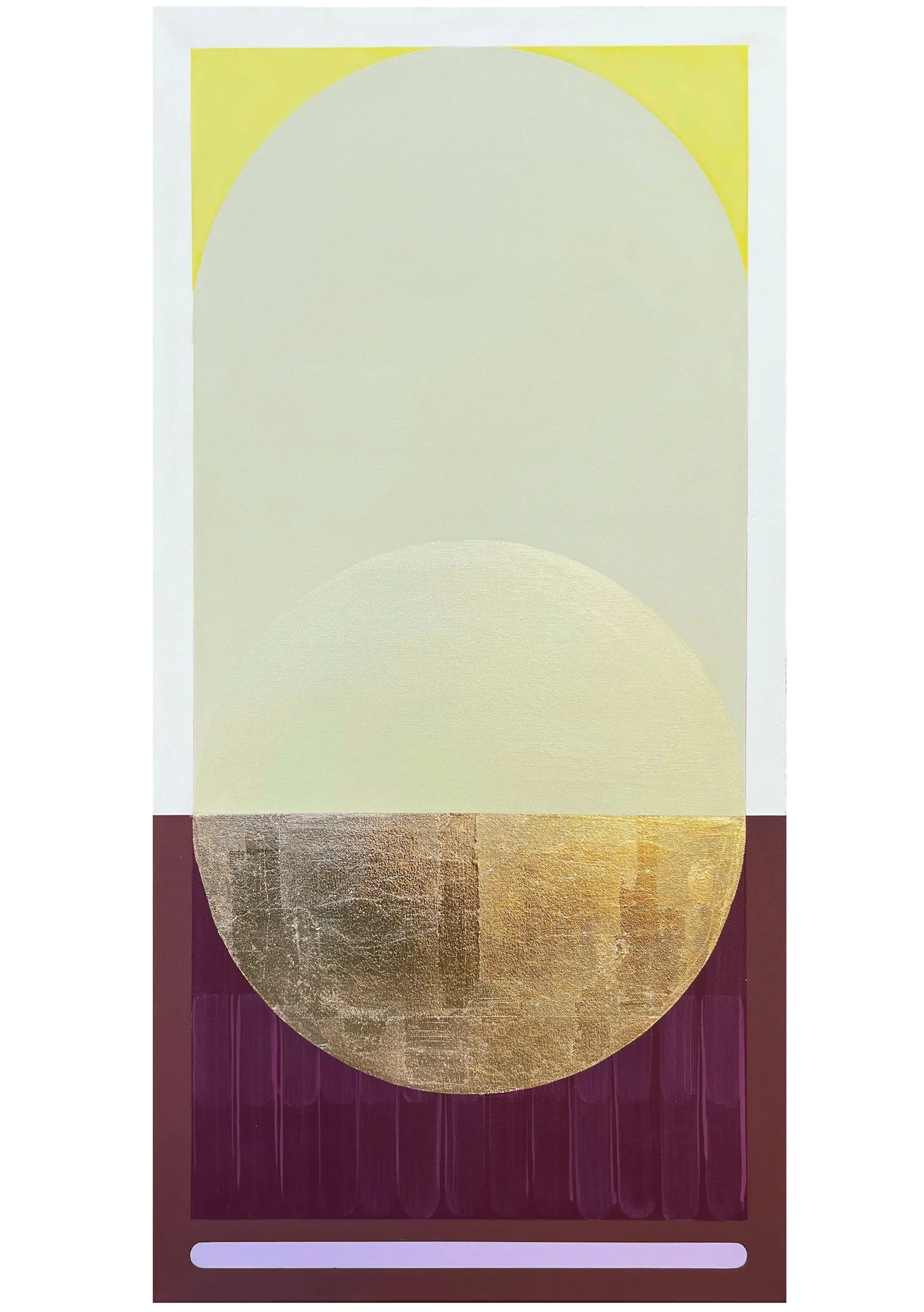 20" x 40" Acrylic and gold leaf on canvas