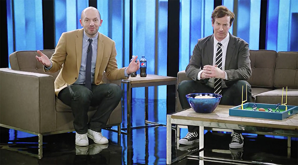 Pepsi Halftime Show with Paul Scheer and and Rob Huebel
