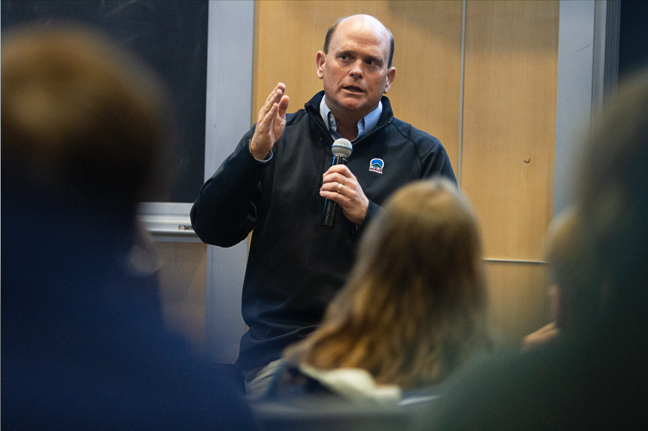Republican U.S. representative Tom Reed speaks at Ithaca College. (Kristen Harrison / The Ithacan)