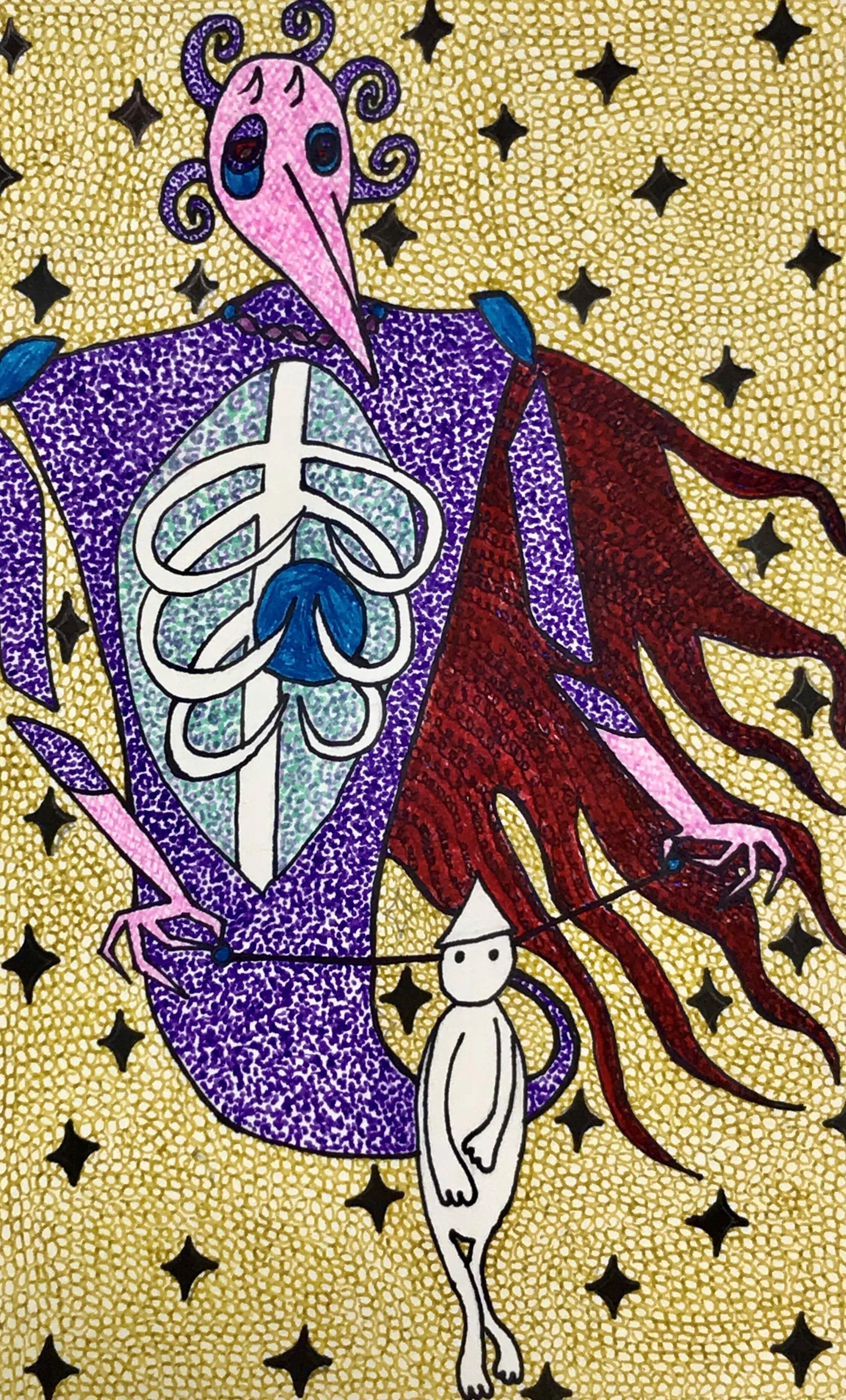 Disinterested Demon , portrayal of shifting blame. (Adam Dee)