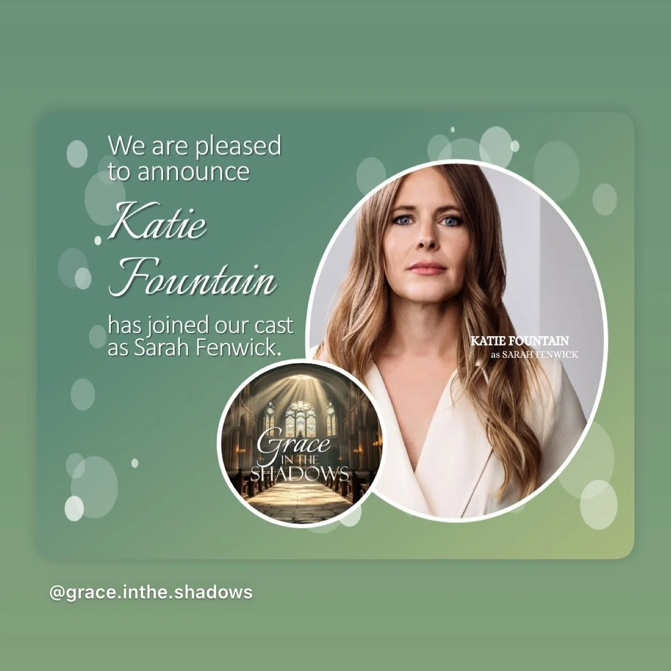 Cannot WAIT for this story to be told and I am humbled and BEYOND honored to be a part of it ❤️. God is SOOO unbelievably good! Stay tuned and check out @grace.inthe.shadows