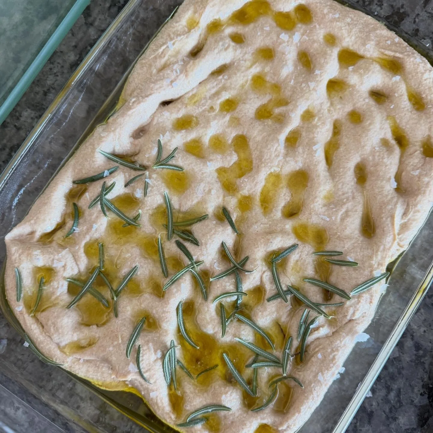 Okay, so can I just tell you all how much I LOOOOOVE being iced in? It&rsquo;s my favorite! Haha Anyway, here is my second attempt at fresh-milled focaccia. This time I separated some of the bran from the hard white wheat and mixed it with half turke