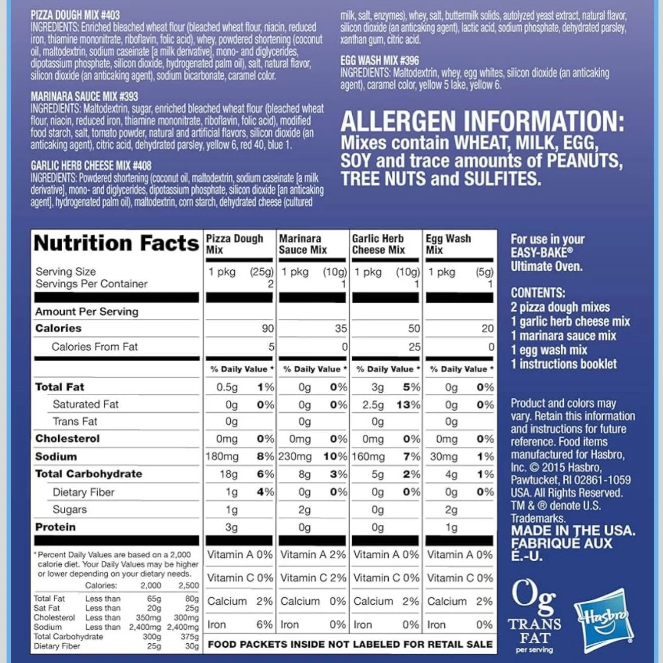 Call me crunchy cause this makes me mad! Oh how much I loved my easy bake oven as a kid&hellip;but THESE are the ingredients you want me to let my daughter make and eat in hers????? Absolutely not one single real whole food in any of these kits. All 