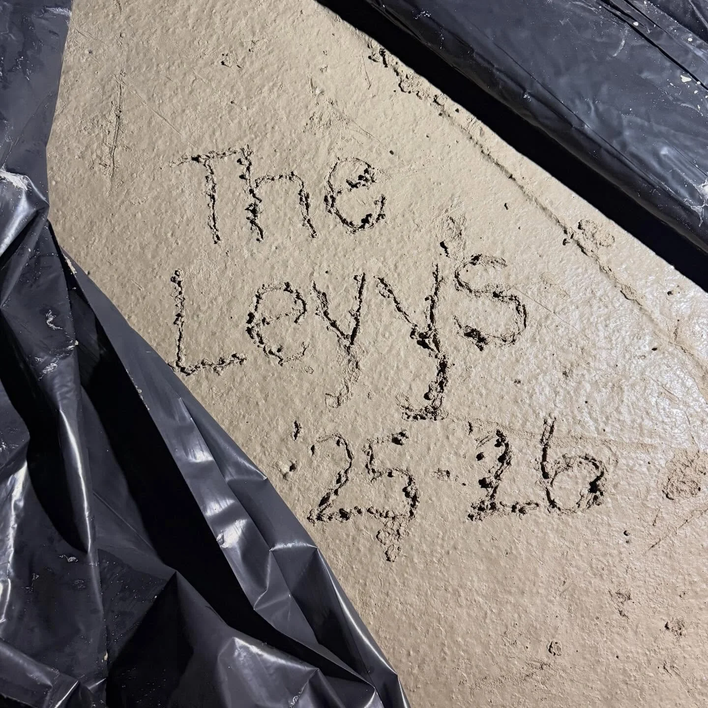 Our foundation was poured today and tonight we got to dedicate our home to the Lord! Matt wrote in Hebrew, we prayed, worshipped, and the girls wrote their names. Definitely one of the coolest moments and means so much for God&rsquo;s word to be put 