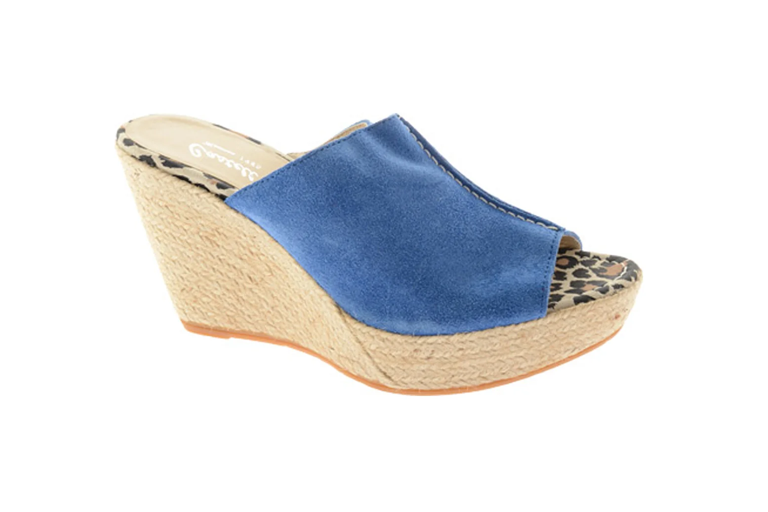 blue suede espadrilles