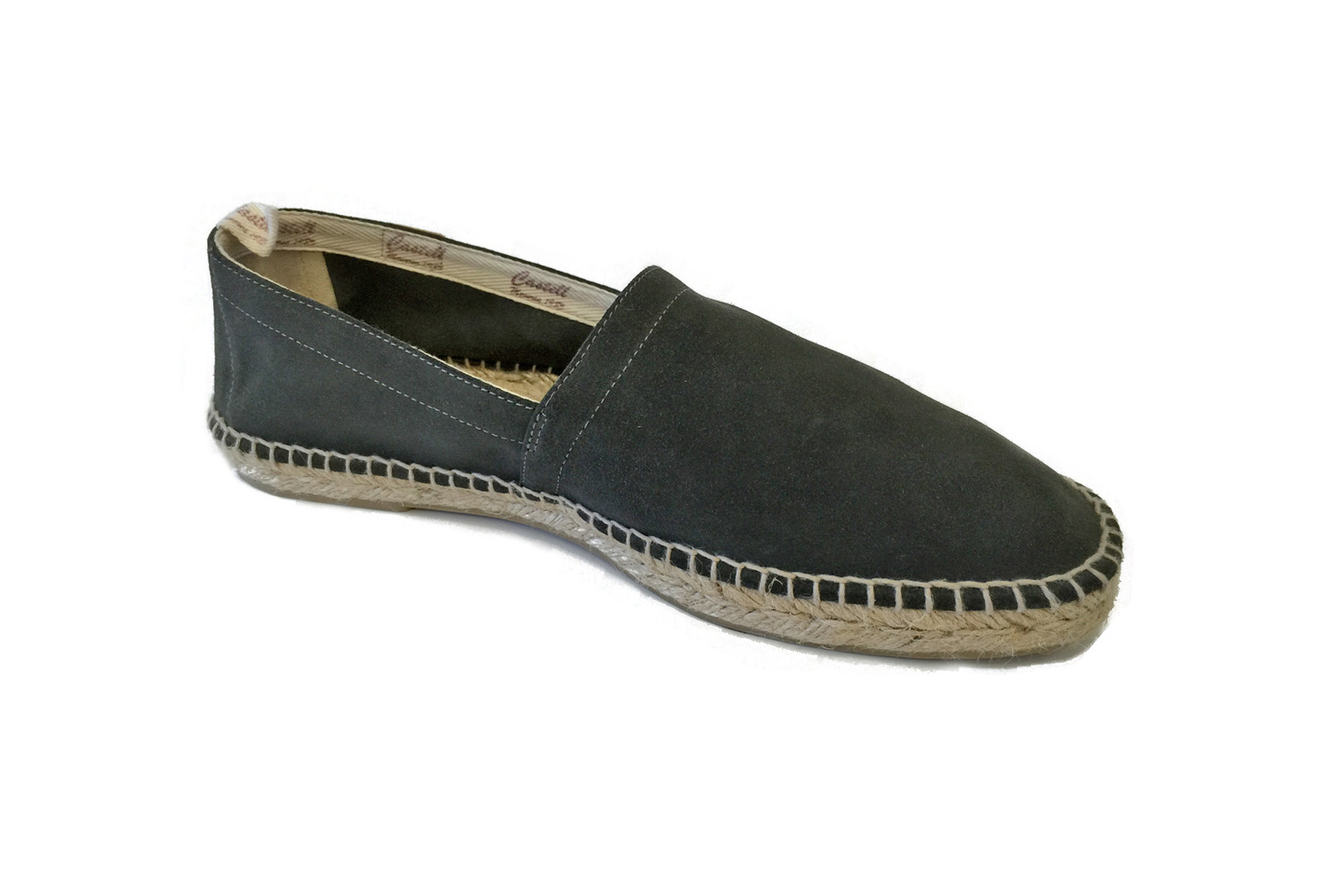 Mens Espadrilles Charcoal Suede — Cruz'n Shoes by Menorquinas USA