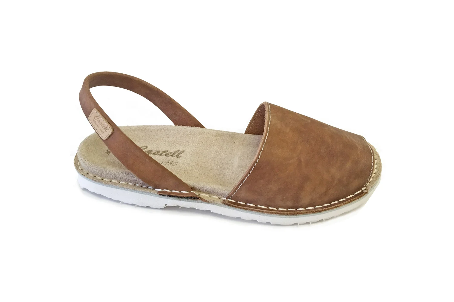 Mens Menorquinas Brown Nubuck Boat Shoe — Cruz'n Shoes by