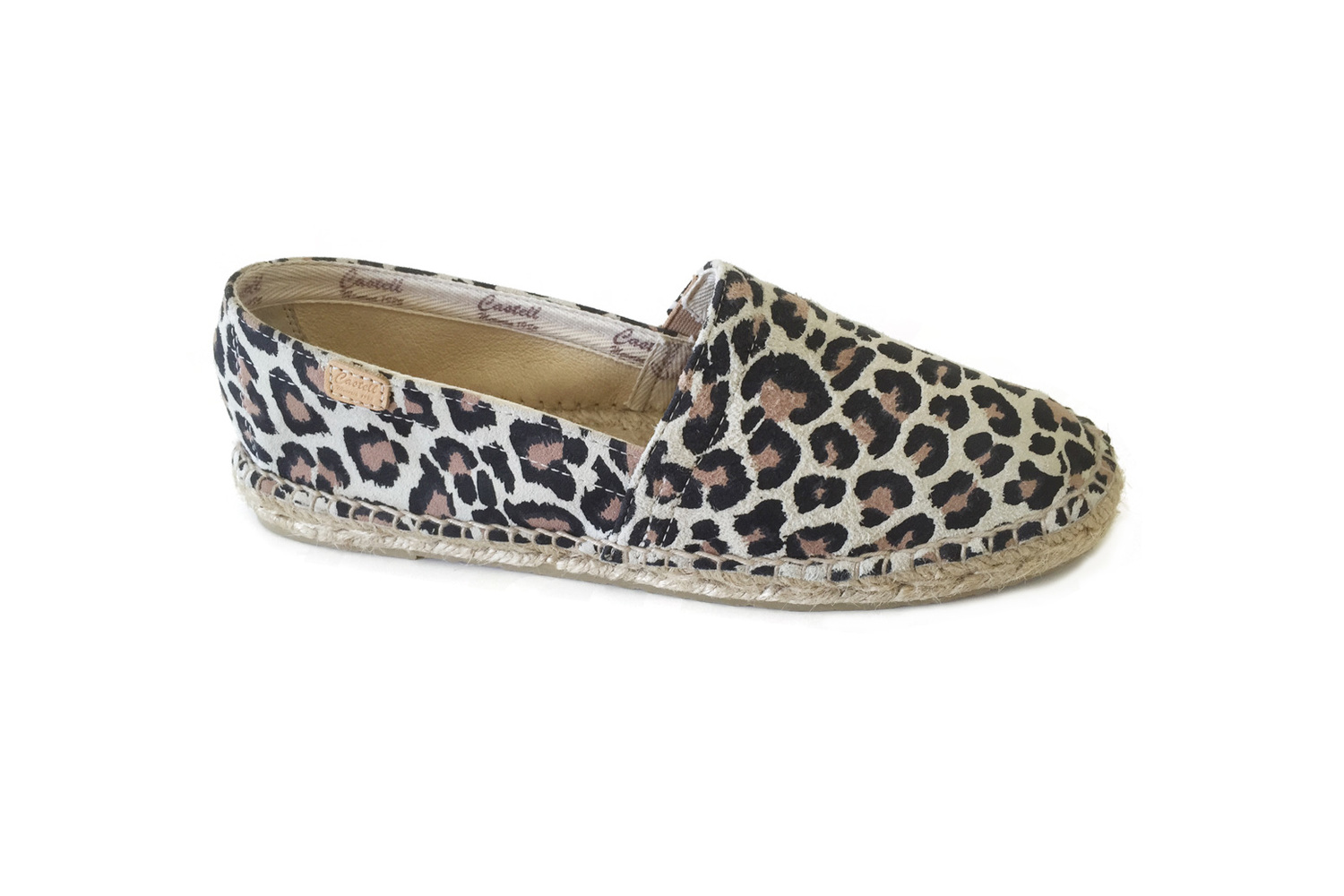 Higgins Rejsende Herre venlig WOMENS Espadrilles Leopard Suede — Cruz'n Shoes by Menorquinas USA