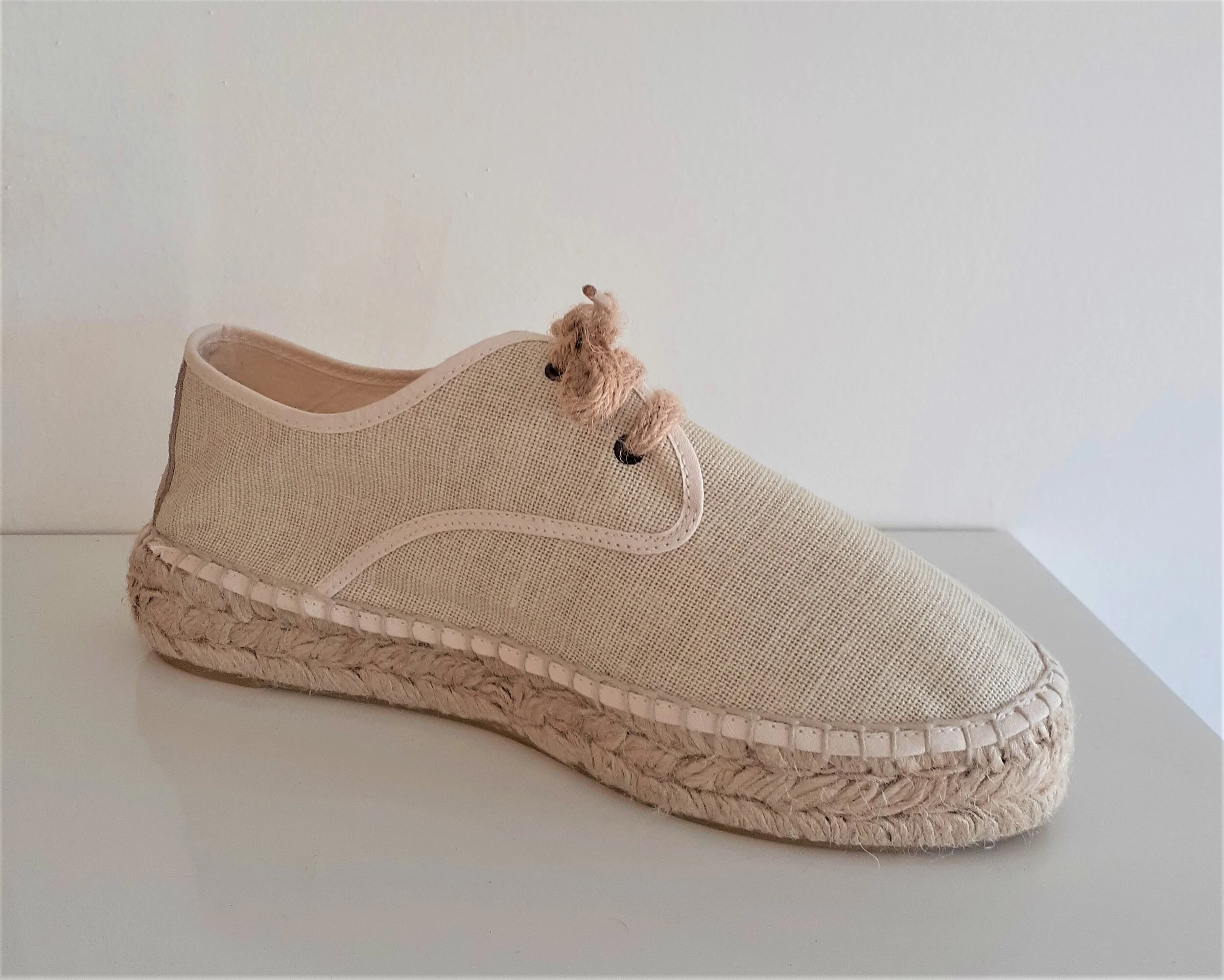 white espadrille shoes