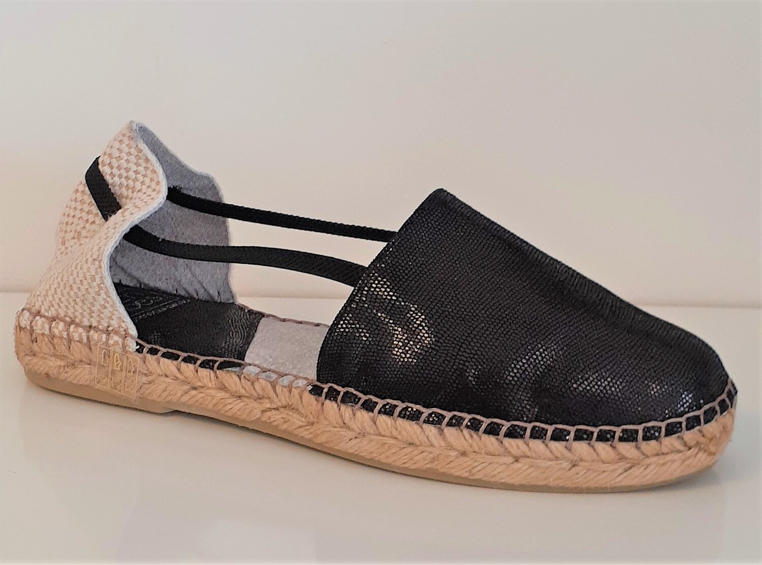 Shoes Black Snake Leather Espadrilles — Cruz'n Shoes Menorquinas