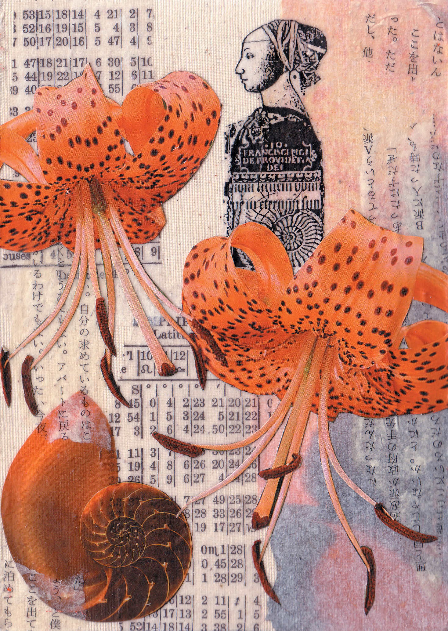 Revelation (orange) , mixed media