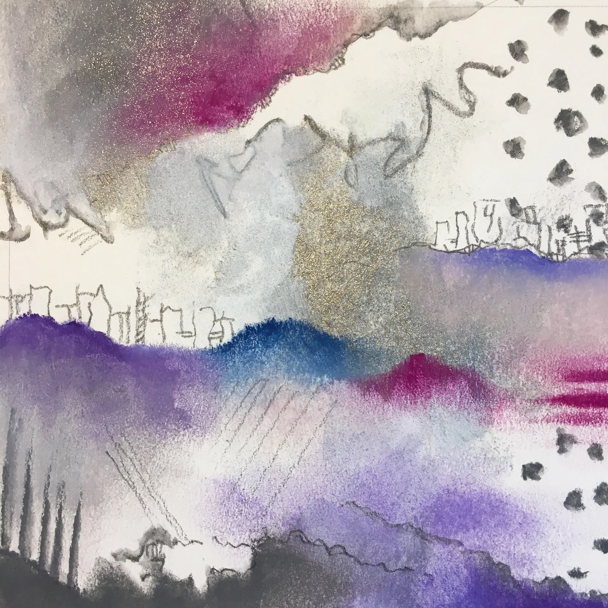 Nearly 2 weeks in and here’s what I’ve learned: 1. I’m giving each piece attention but not making them overly precious; 2. I’m letting myself experiment in ways I don’t do with any regularity (see my thought about not making anything too precious); 3. I’m in the studio every single day = awesome. 20/100 of #the100dayproject and #100daysof5x5abstraction