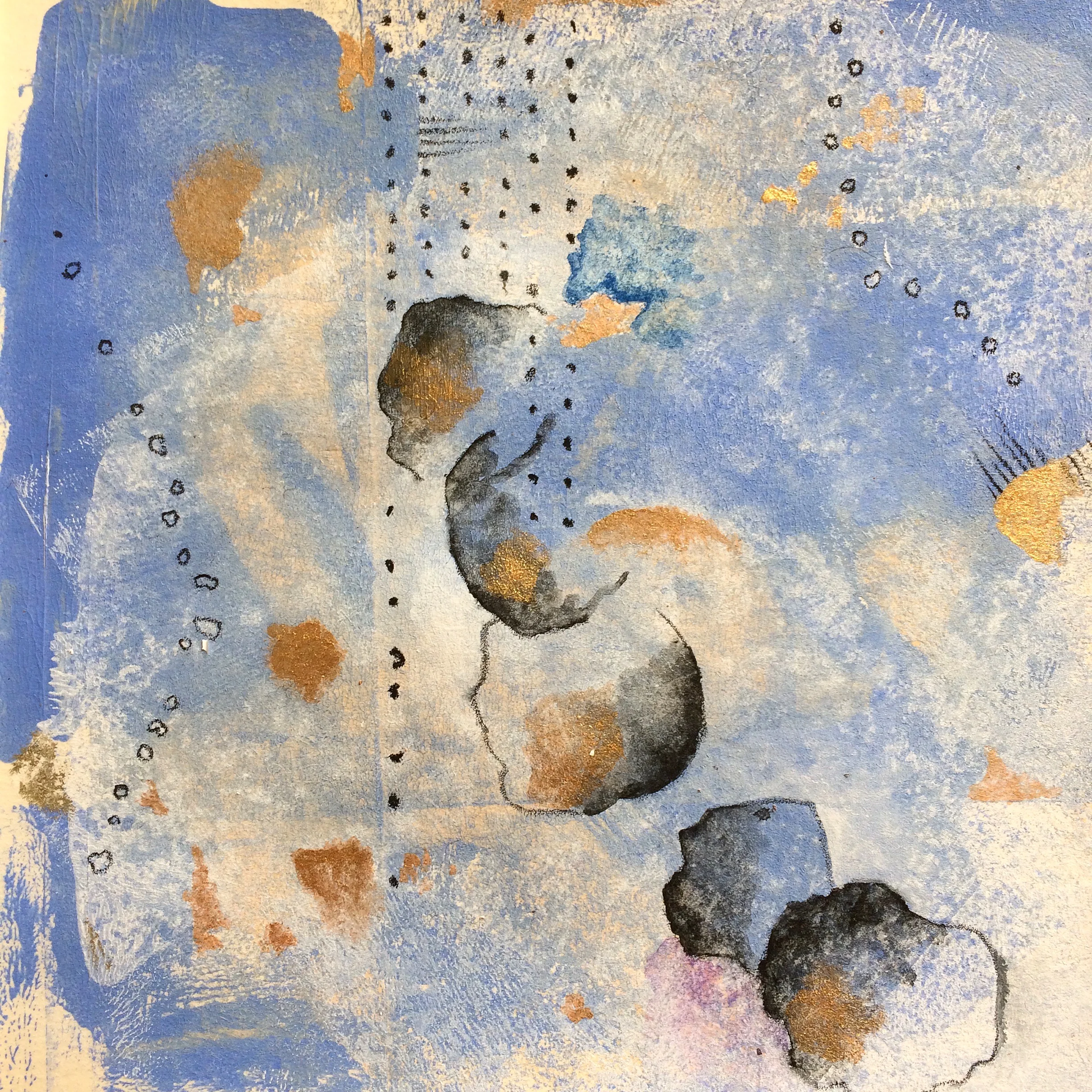 Finding the treasure while tip toeing thru the shadows. 15/100 of #the100dayproject and #100daysof5x5abstraction