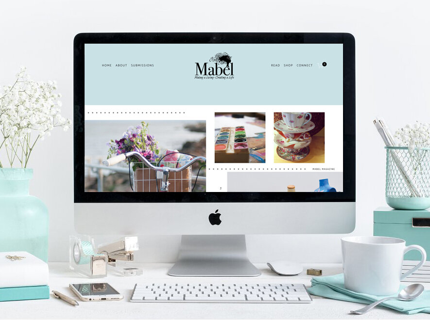 Web design for Mabel Magazine