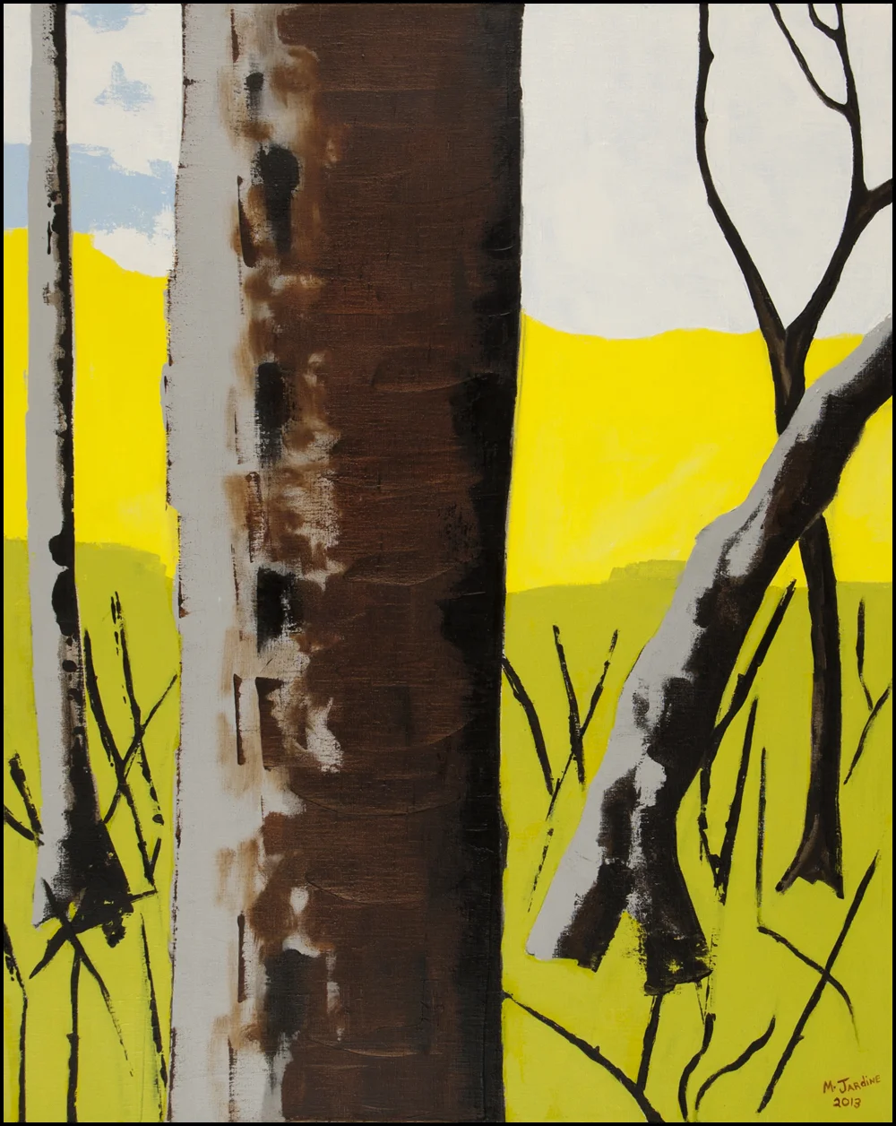 10. The song and the spring caught in the hedgerow.