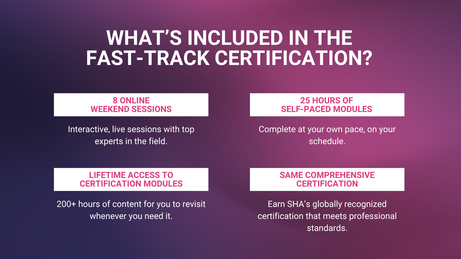 Fast-Track Certification Program — Sexual Health Alliance