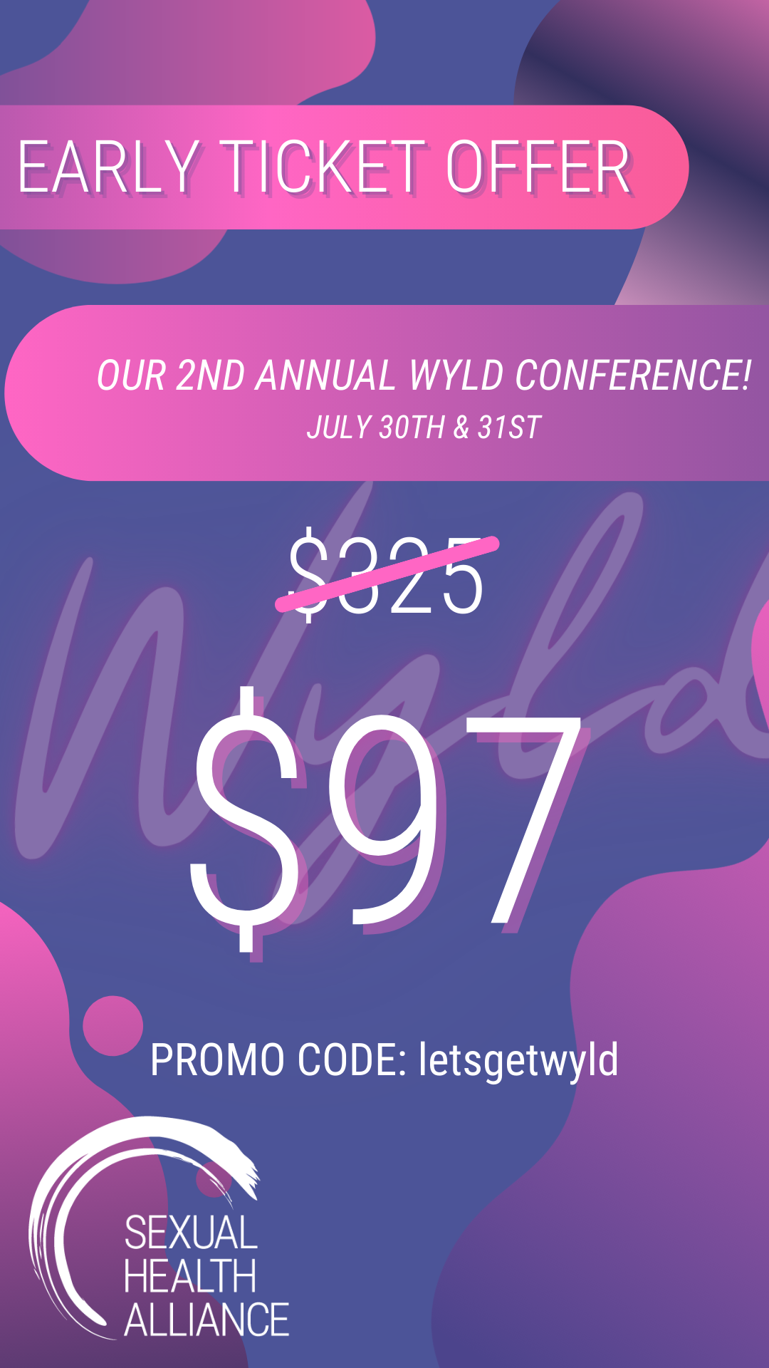 WYLD Early Pricing — Sexual Health Alliance