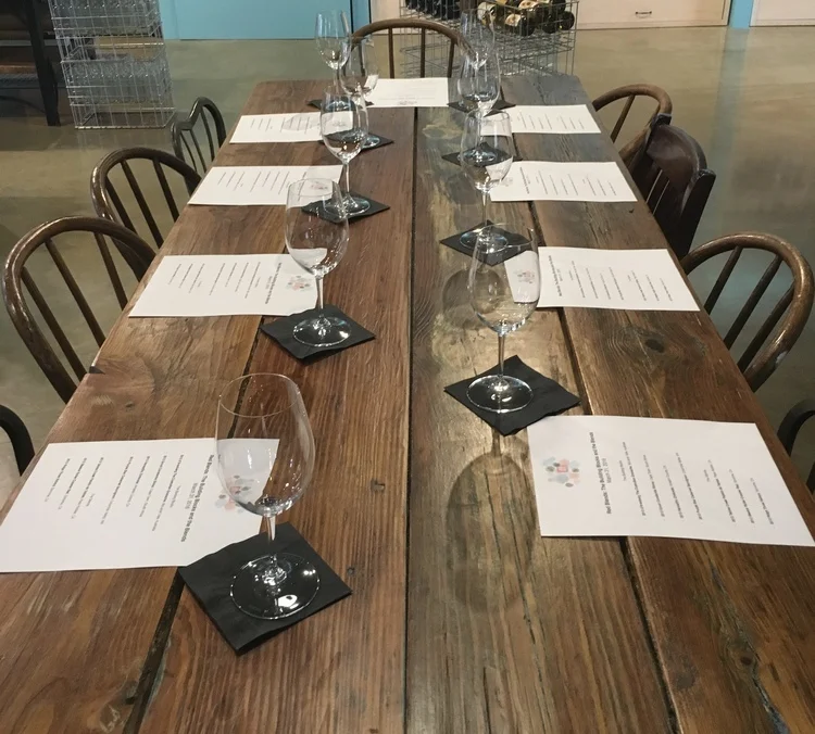 celebrate with a private wine tasting