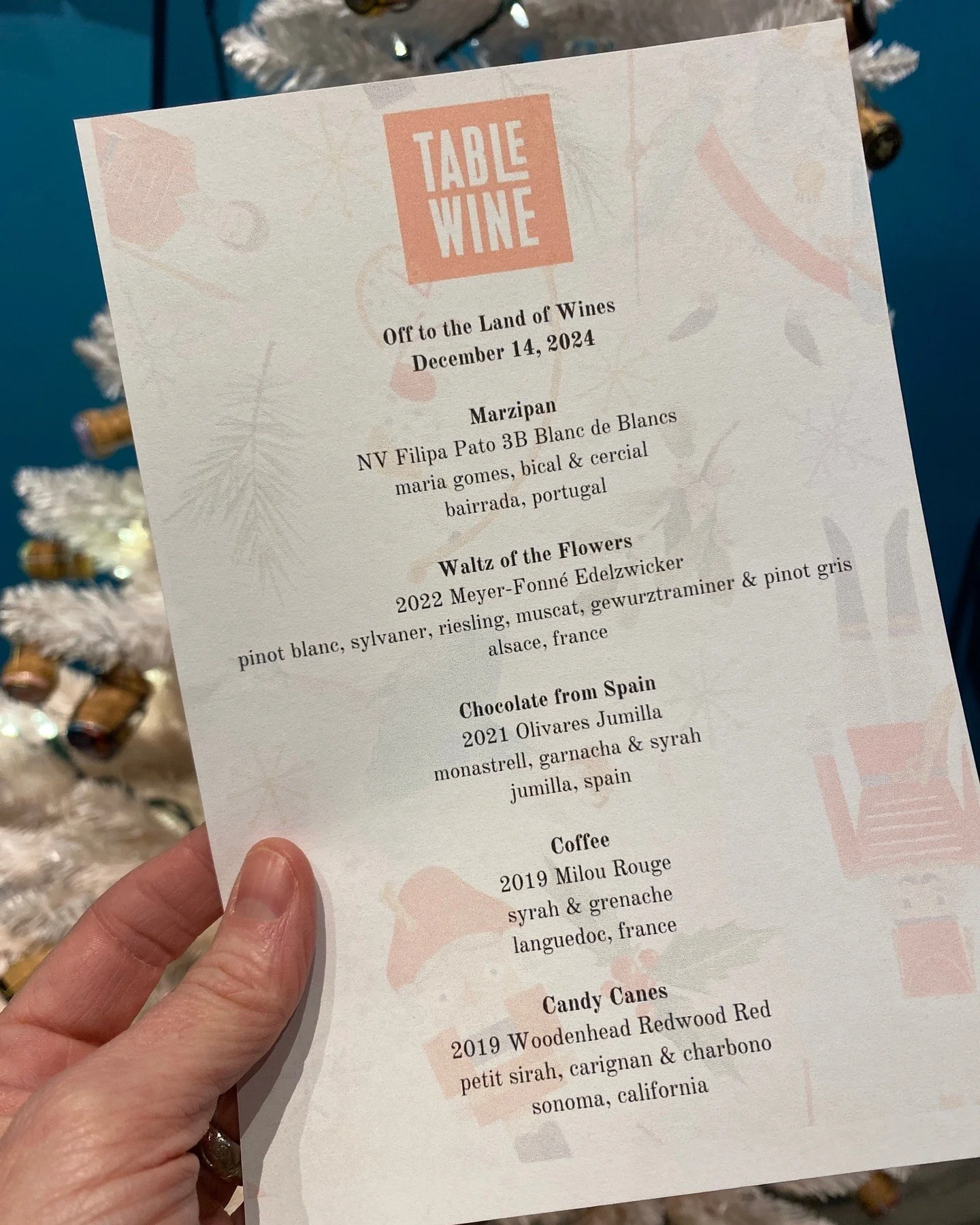 Throwback to a super fun private tasting from last winter (Christmas tree cameo and all 🎄). Whether you&rsquo;re planning a pre-trip wine lesson, a dinner party warm-up, or just a fun night with friends, private tastings at Table Wine are always a h