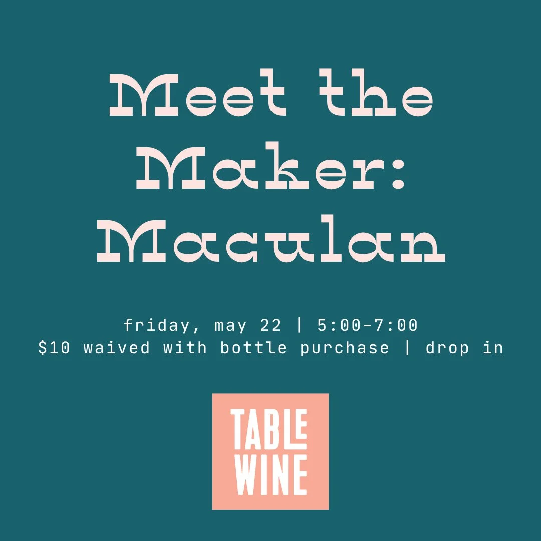 Meet the Maker: Maculan🍷⁠
⁠
Before the holiday weekend kicks off, stop by and sip with the person who helped bring the wine to your glass. Angela Maculan will be here to share stories and pour wines from her family&rsquo;s winery in Italy, which she