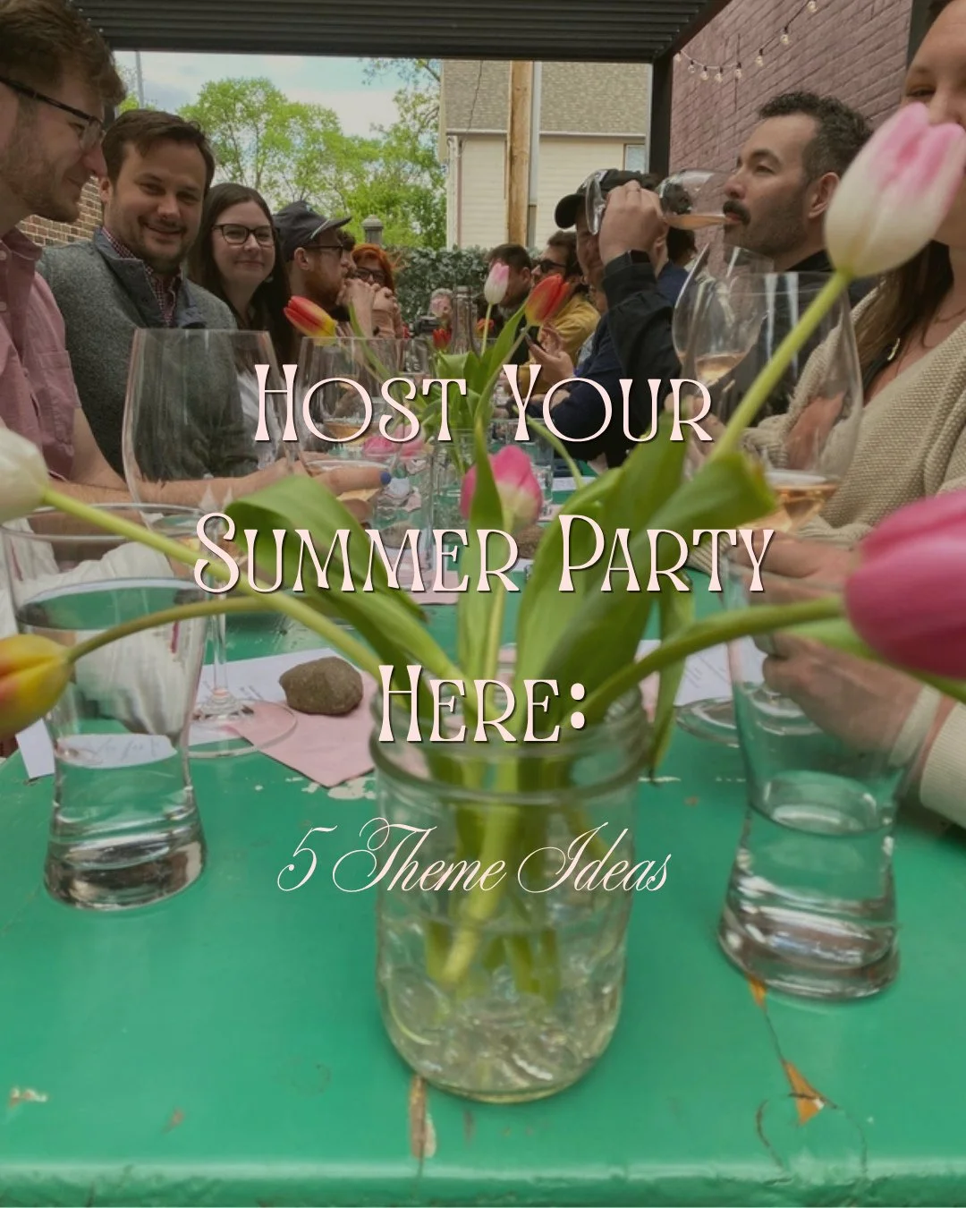 Need an excuse to gather your people this summer? We have a few ideas.⁠
⁠
From Gatsby nights to all-white parties there are endless ways to make your next get-together a little more memorable. Better yet? You don't have to host it at home.⁠
⁠
Our pri