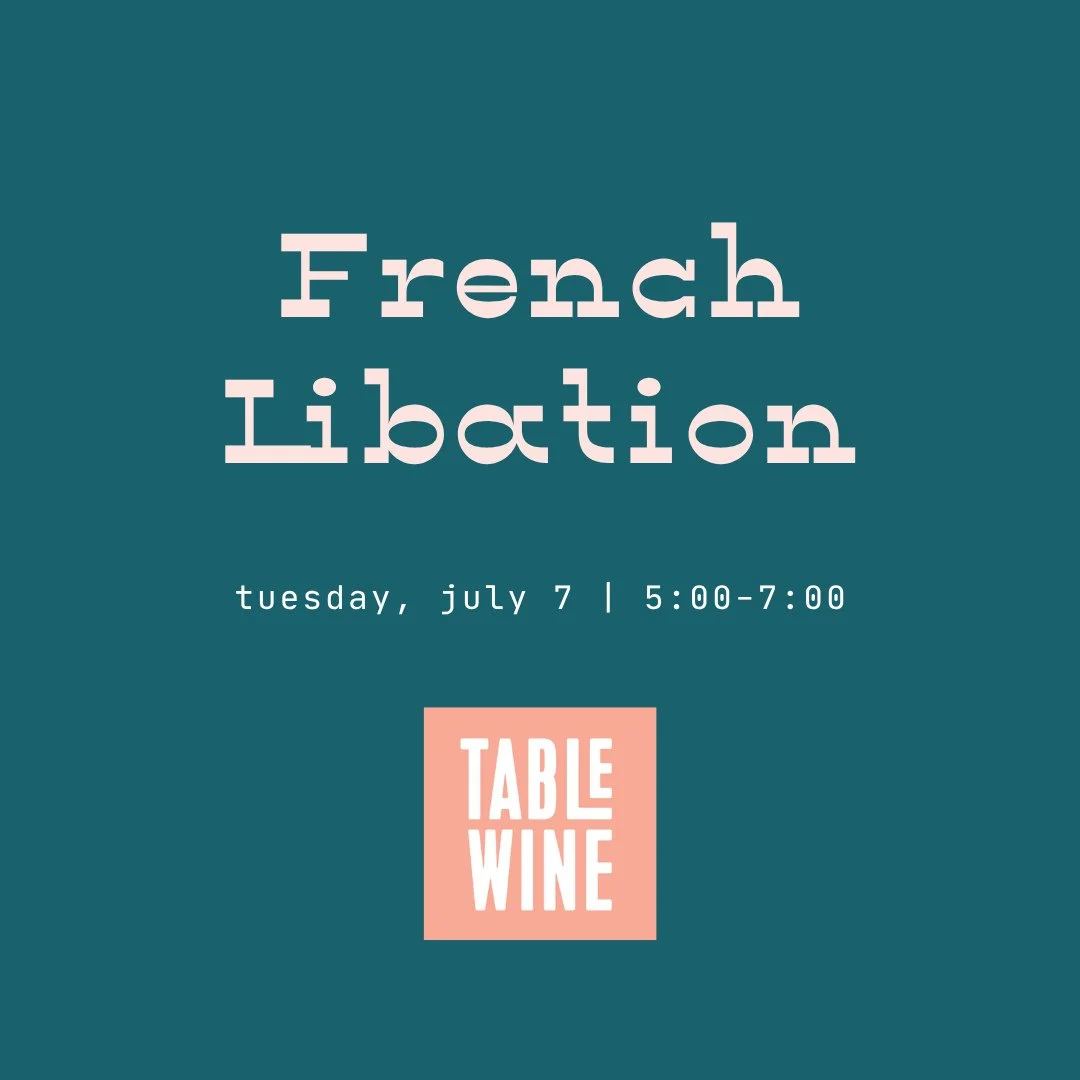 Tomorrow's happy hour has a French accent. ⁠
⁠
Join us for French Libation as Kelsey Laderriere pours a lineup of incredible French wines from one of our favorite importers (and the source of many of our wine club favorites!).⁠
⁠
📍 Tuesday, July 7⁠
