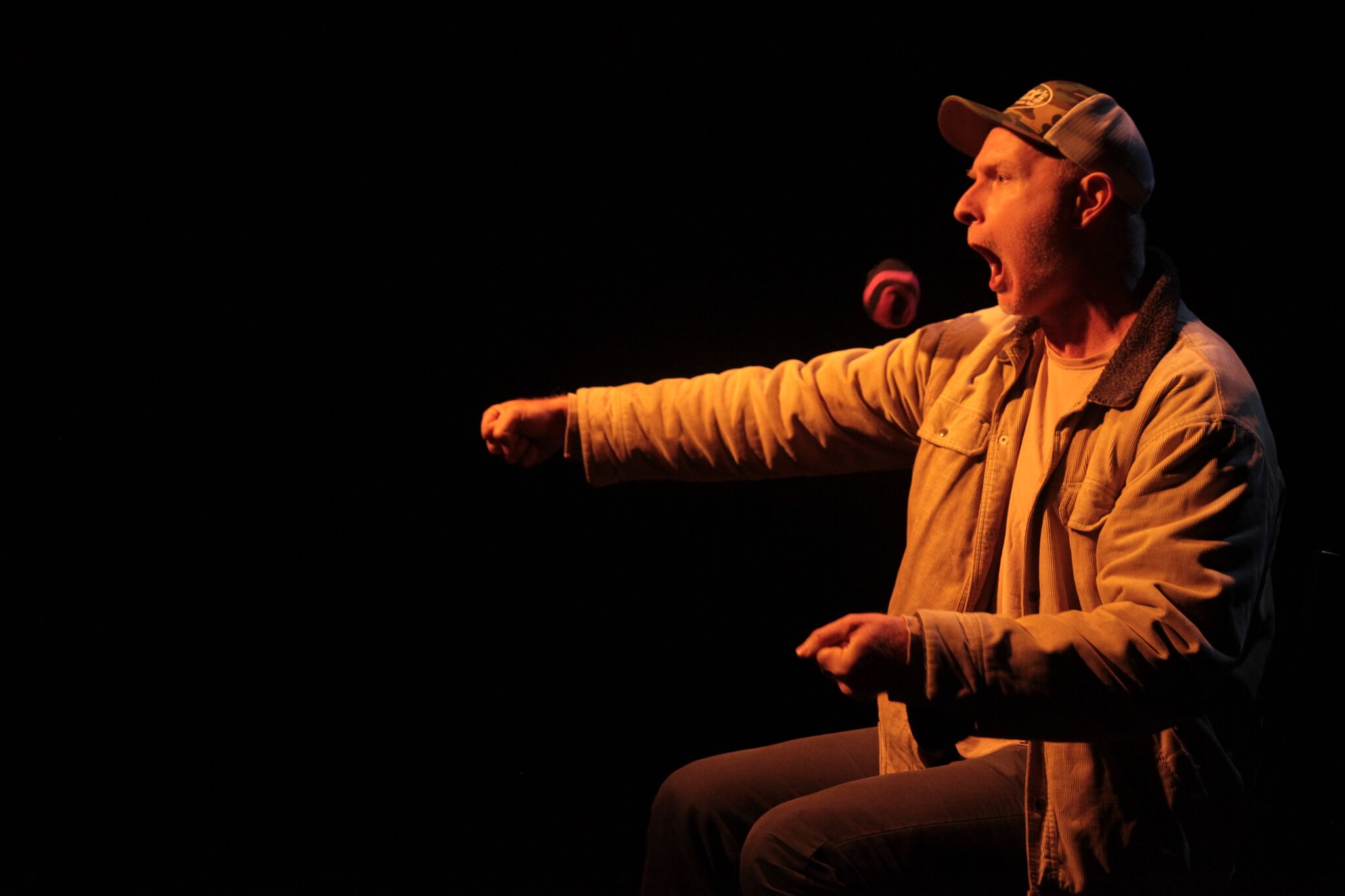 Hugo Armstrong in Keep On Truckin' (photo by Ben Rock)