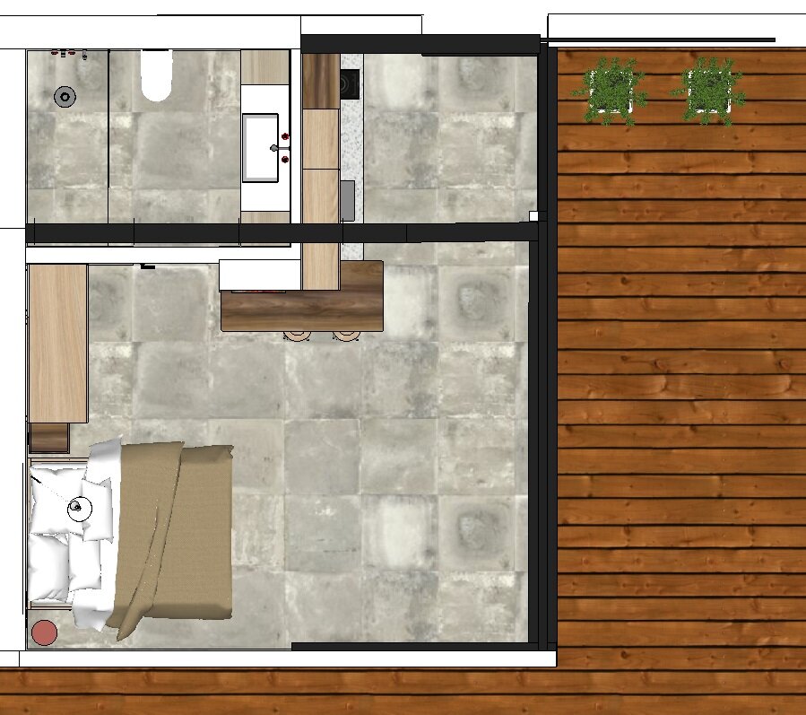 Apartment H layout design overview