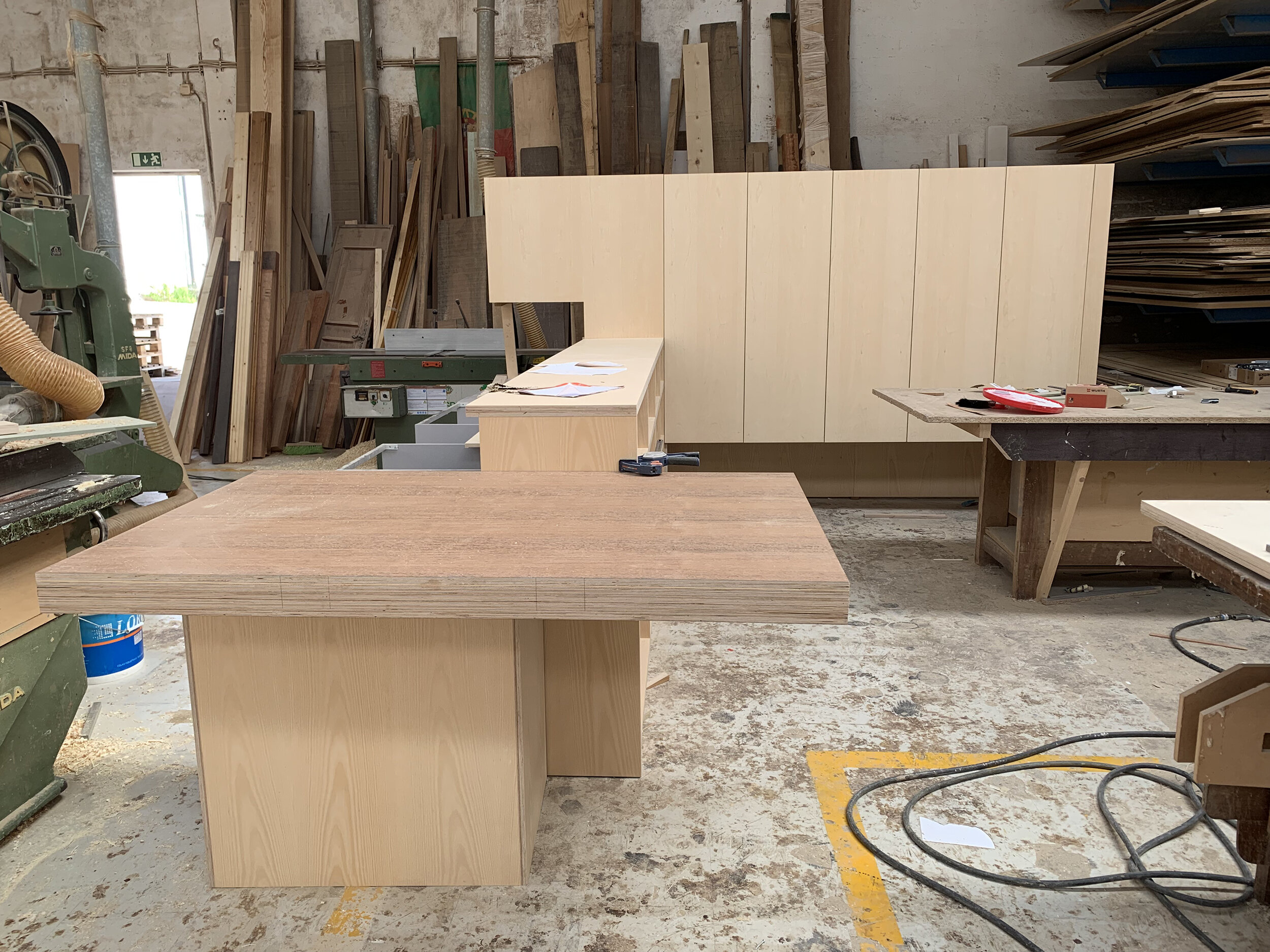 Cabinetry for apartment E in production