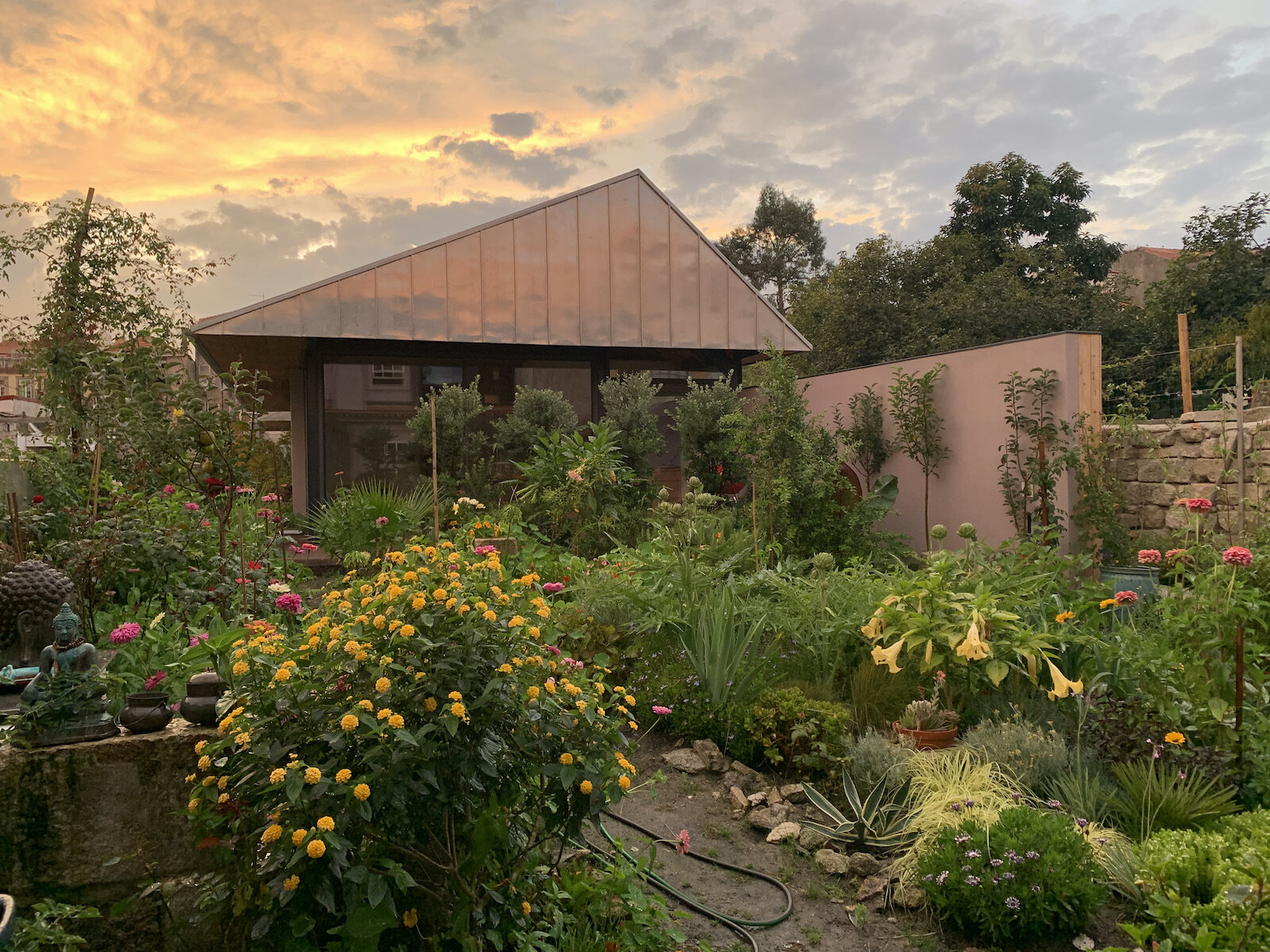  Garden area looking toward rear structure and apartment H 