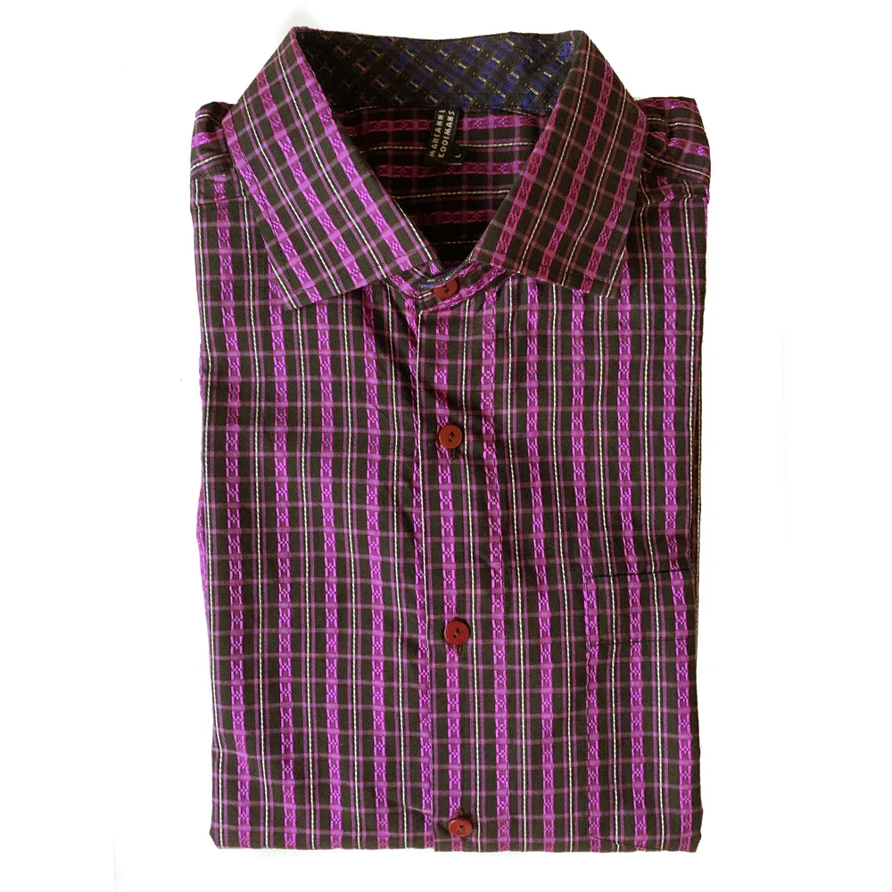 men's fuchsia dress shirt Men's Fuchsia Satin Dress Shirt with Tie & Handkerchief 20.5 35/36 / Fuchsia