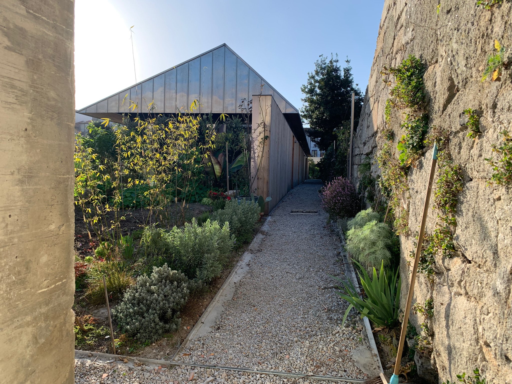 Walkway to the rear building