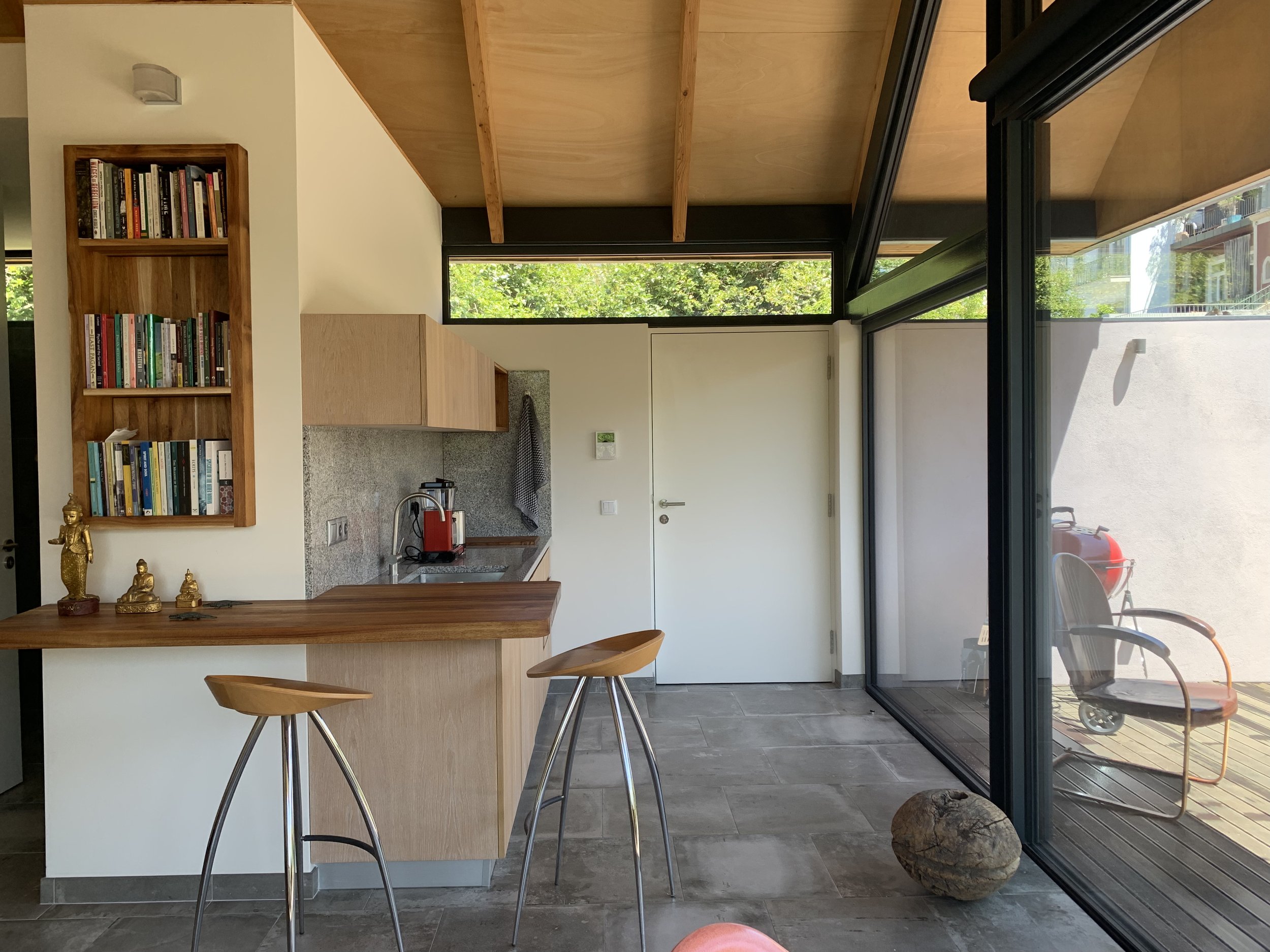  Entry way and kitchen area of H 