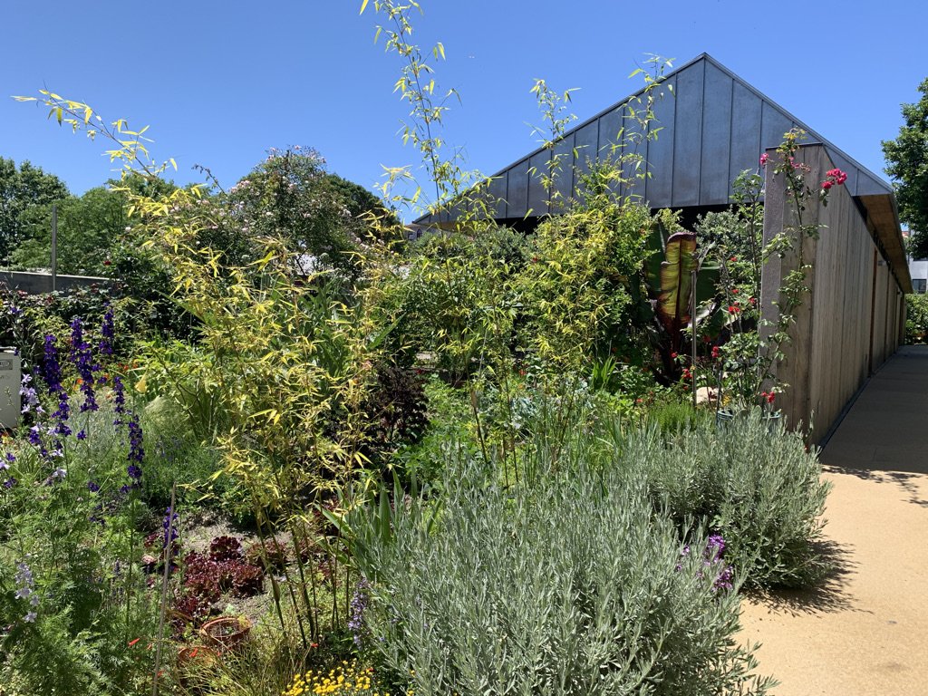   A view through the garden apartment H 