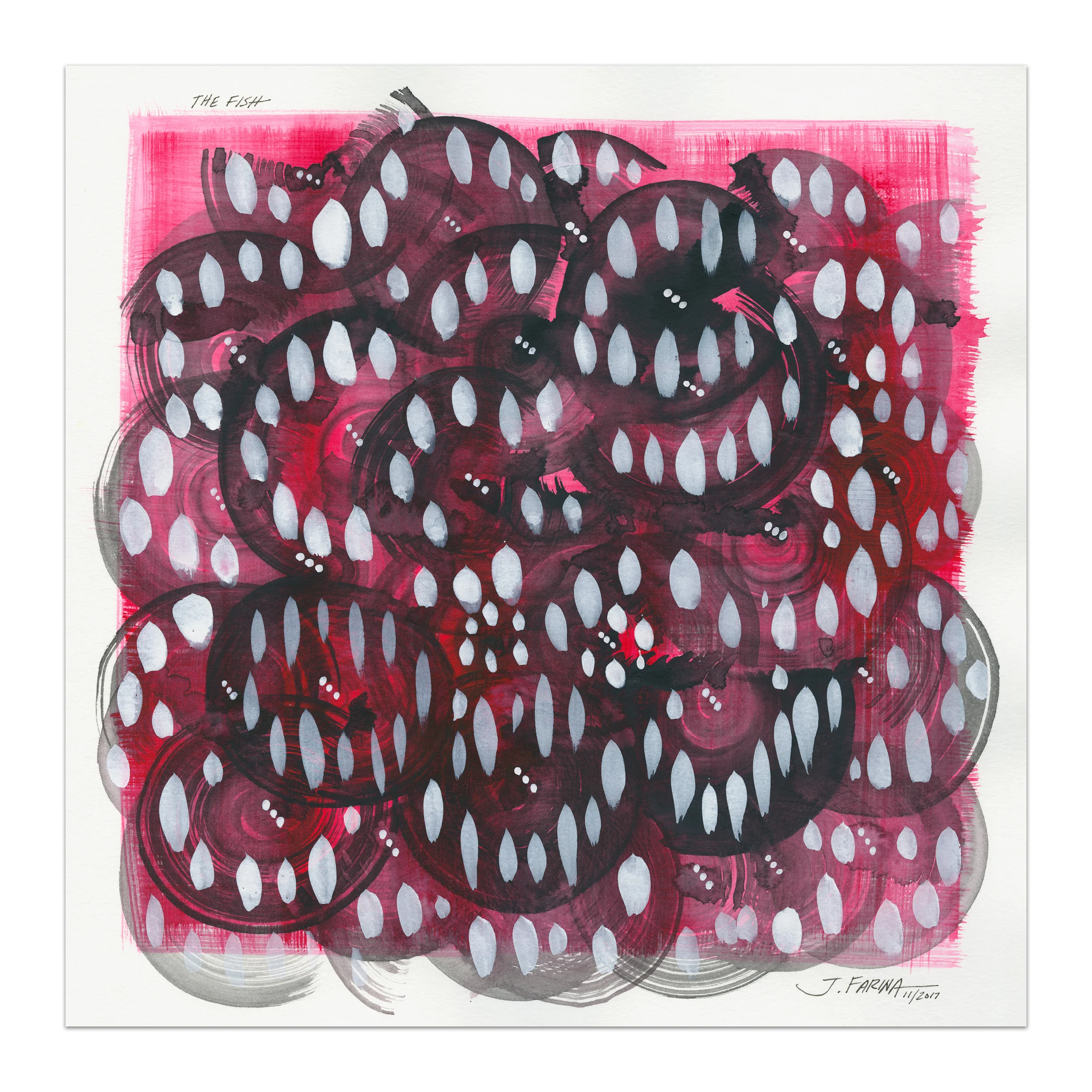 The fish. Original watercolor painting by Jennifer Farina.