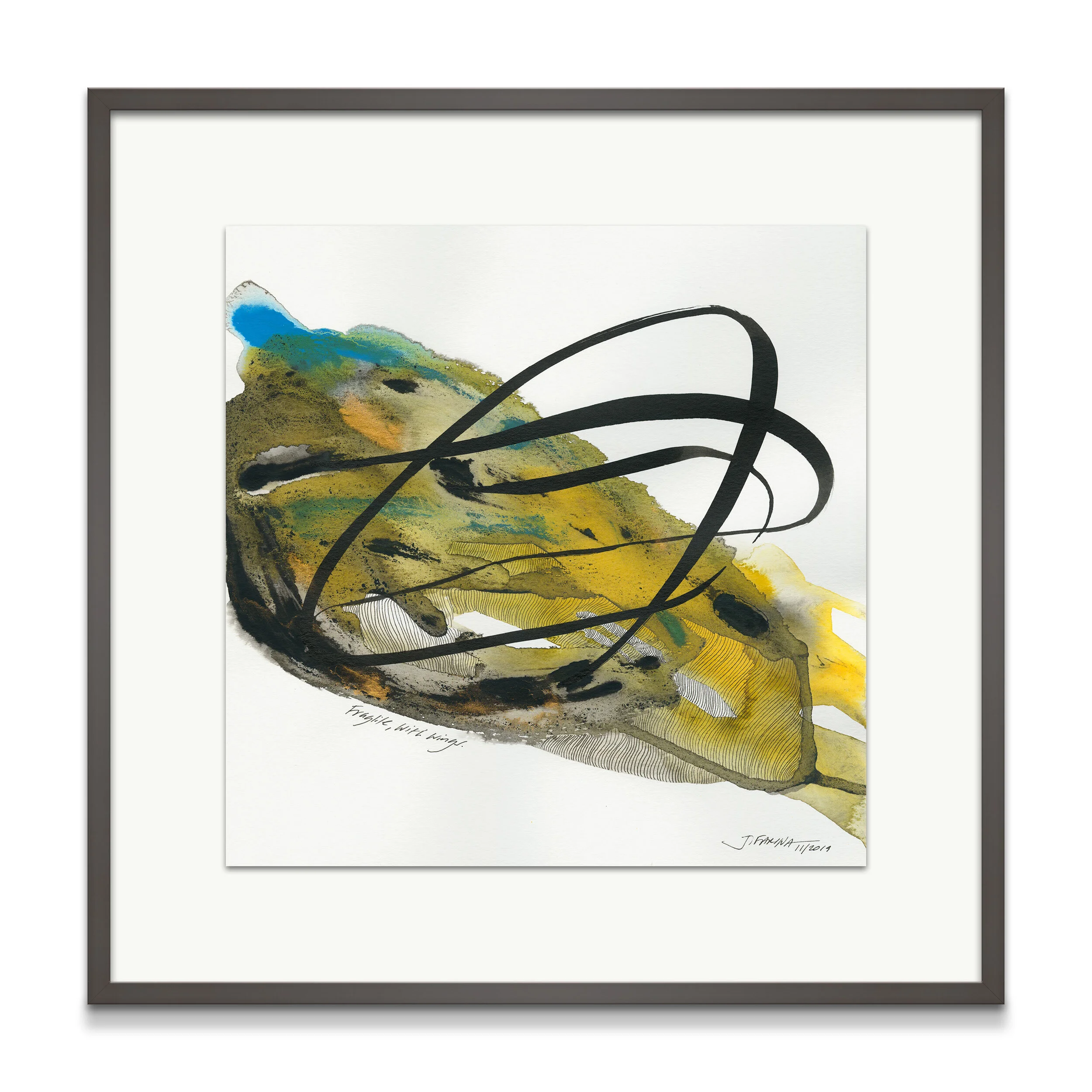 Fragile, with wings.