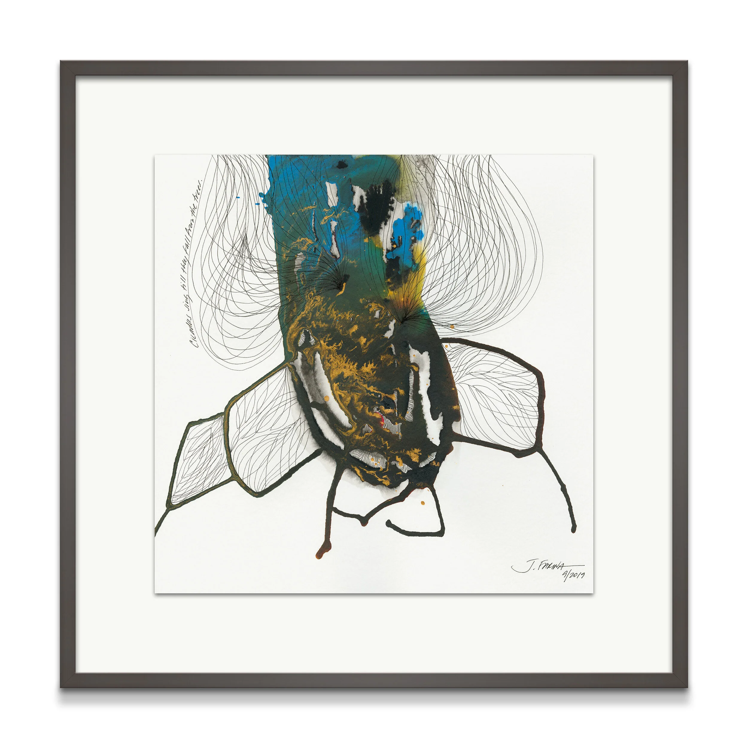 Cicadas sing till they fall from the trees.