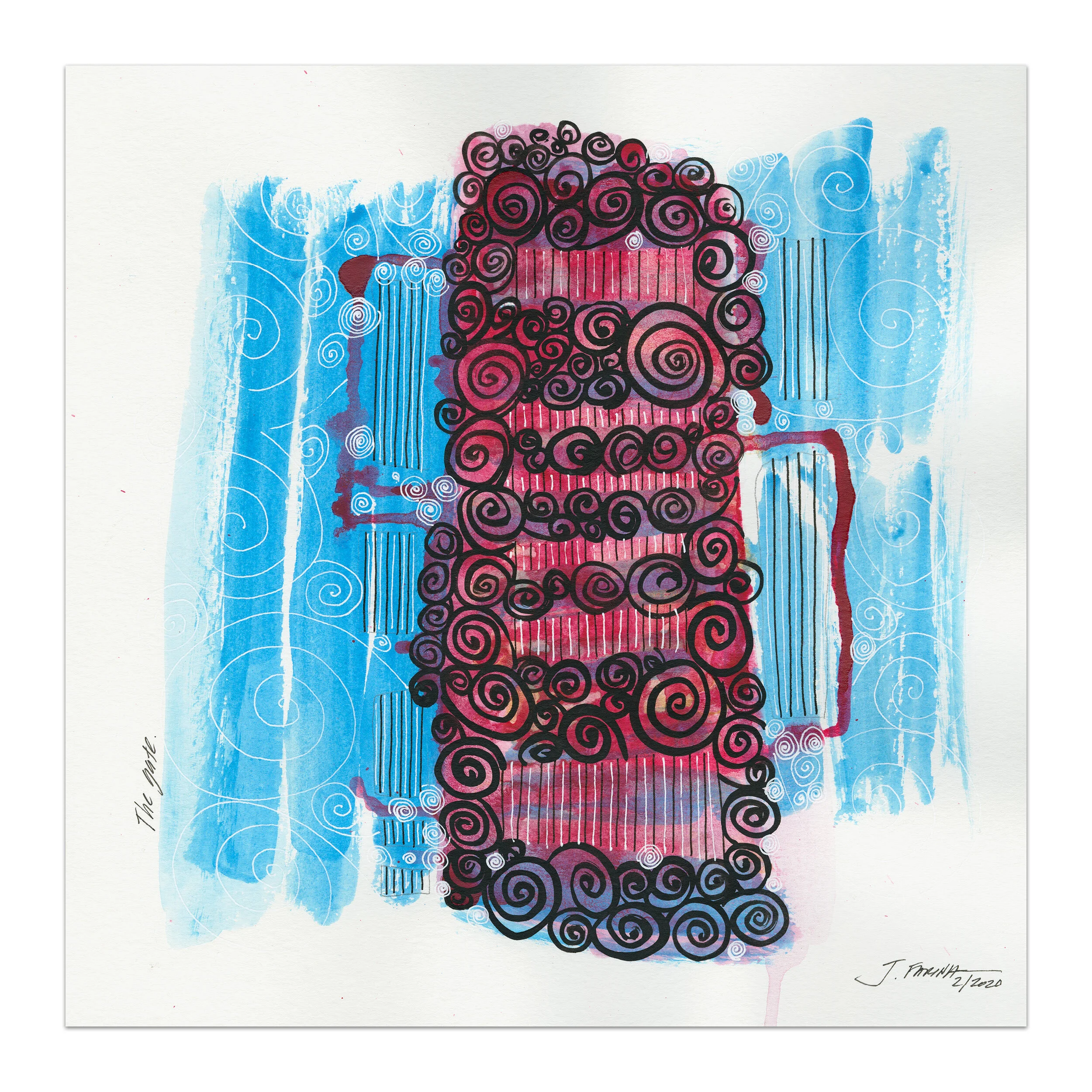Original watercolor painting by Jennifer Farina.