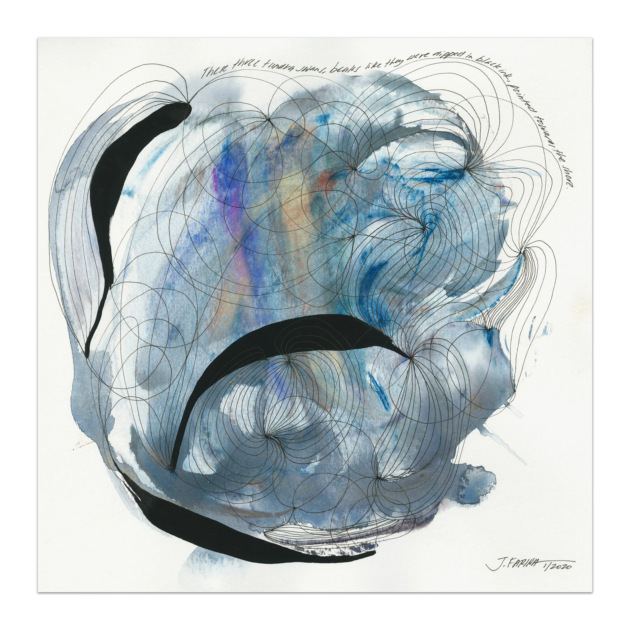 Original watercolor painting by Jennifer Farina.