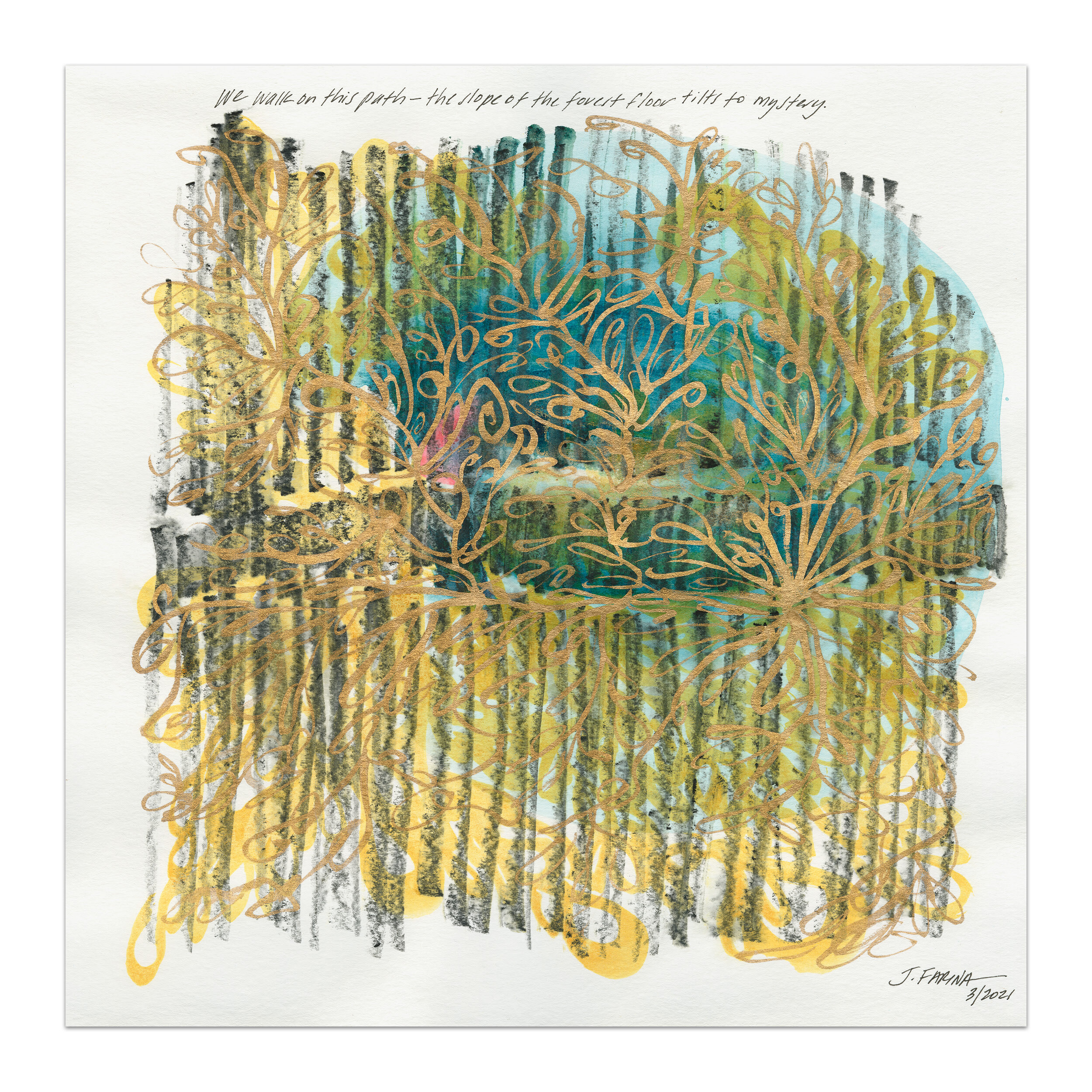 Original watercolor painting by Jennifer Farina.