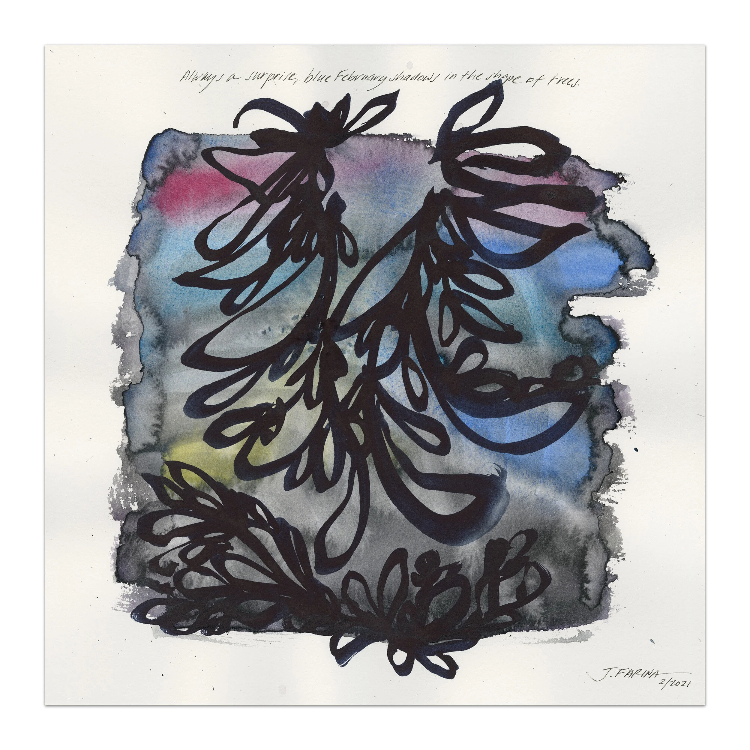 Original watercolor painting by Jennifer Farina.