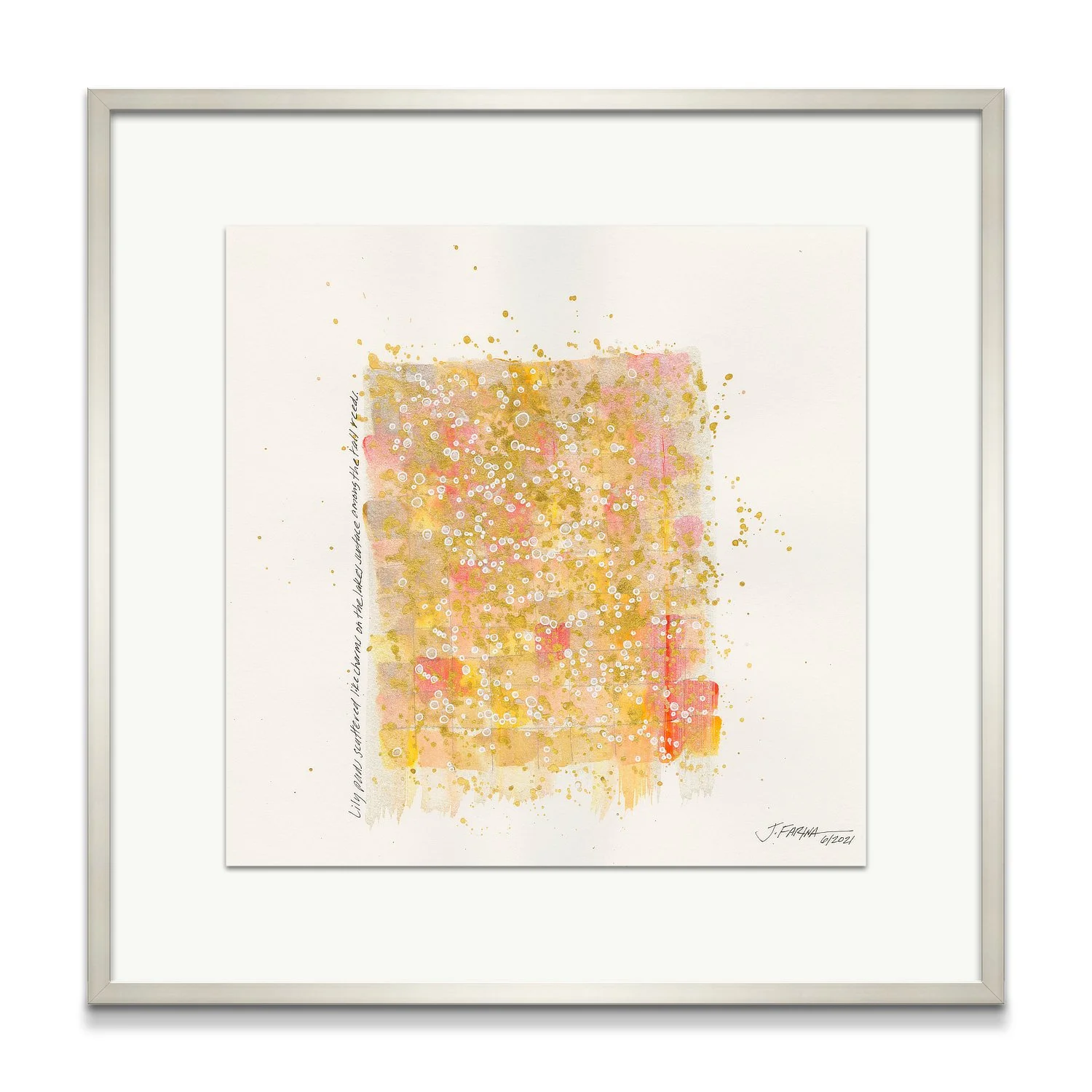 Lily pads scattered...