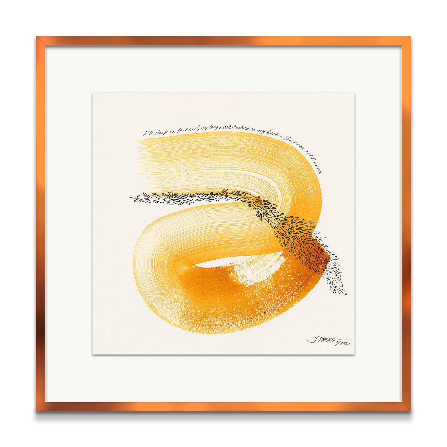 I'll sleep on this hill...