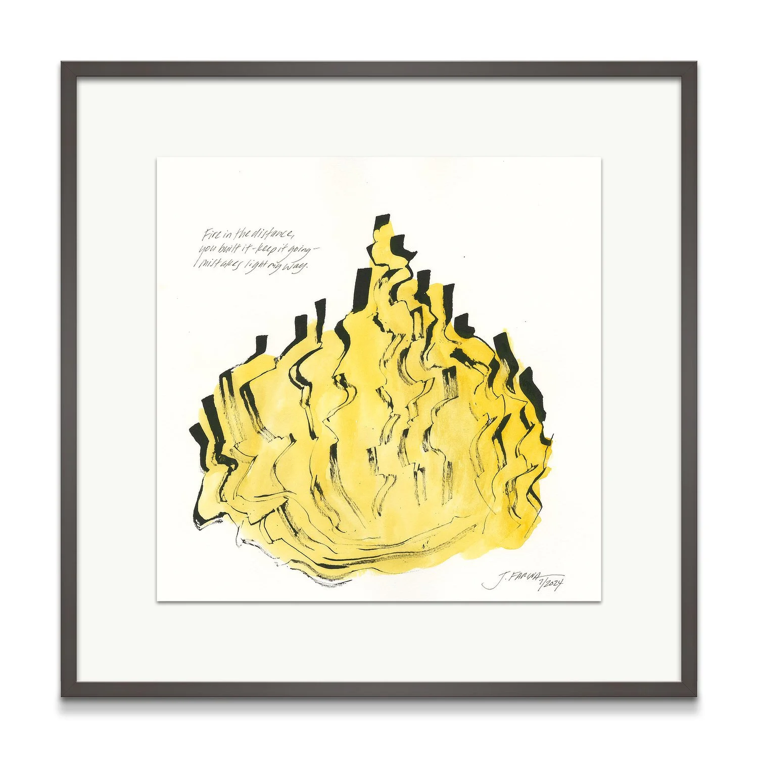 Fire in the distance...