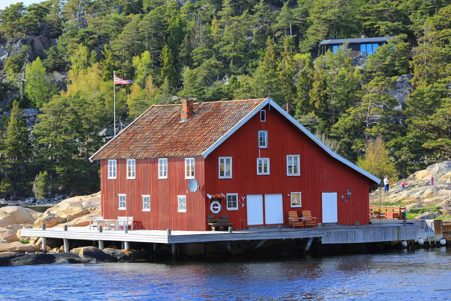 De gamle salteriene er nå blitt flotte fritidsboliger. 