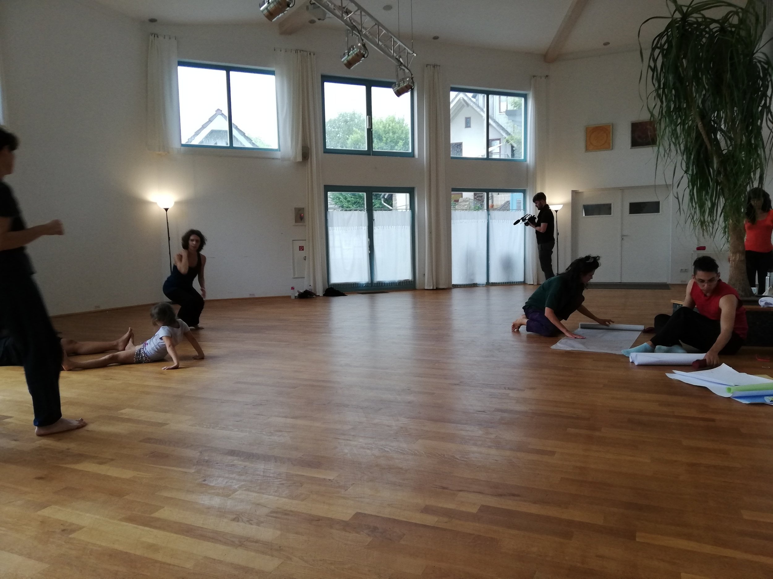   Mapping in Movement – Summer Residence    From 19th to 21st of July 2019 Bianca Mendonça together with  Cheers for Fears  invited contemporary dance, design, visual arts and physical theatre artists from NRW for a thematic residence at the Seminarh