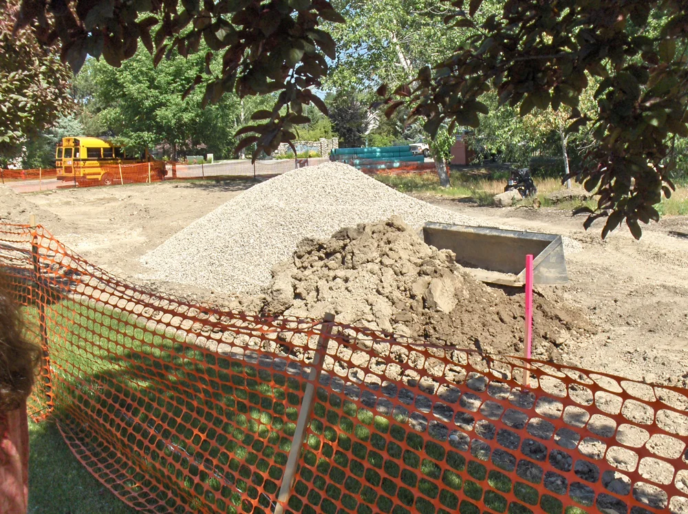 Garden City is building a bioswale to collect and filter storm-water runoff near City Hall. City officials said they hope their example will help lead the way toward better storm-water management throughout the Treasure Valley. (Photo by Page Warren)